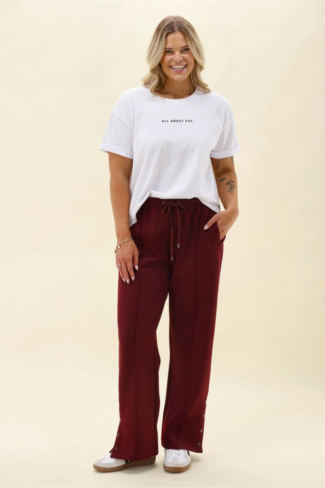 Ayva Erika Pant Burgundy - Image 7