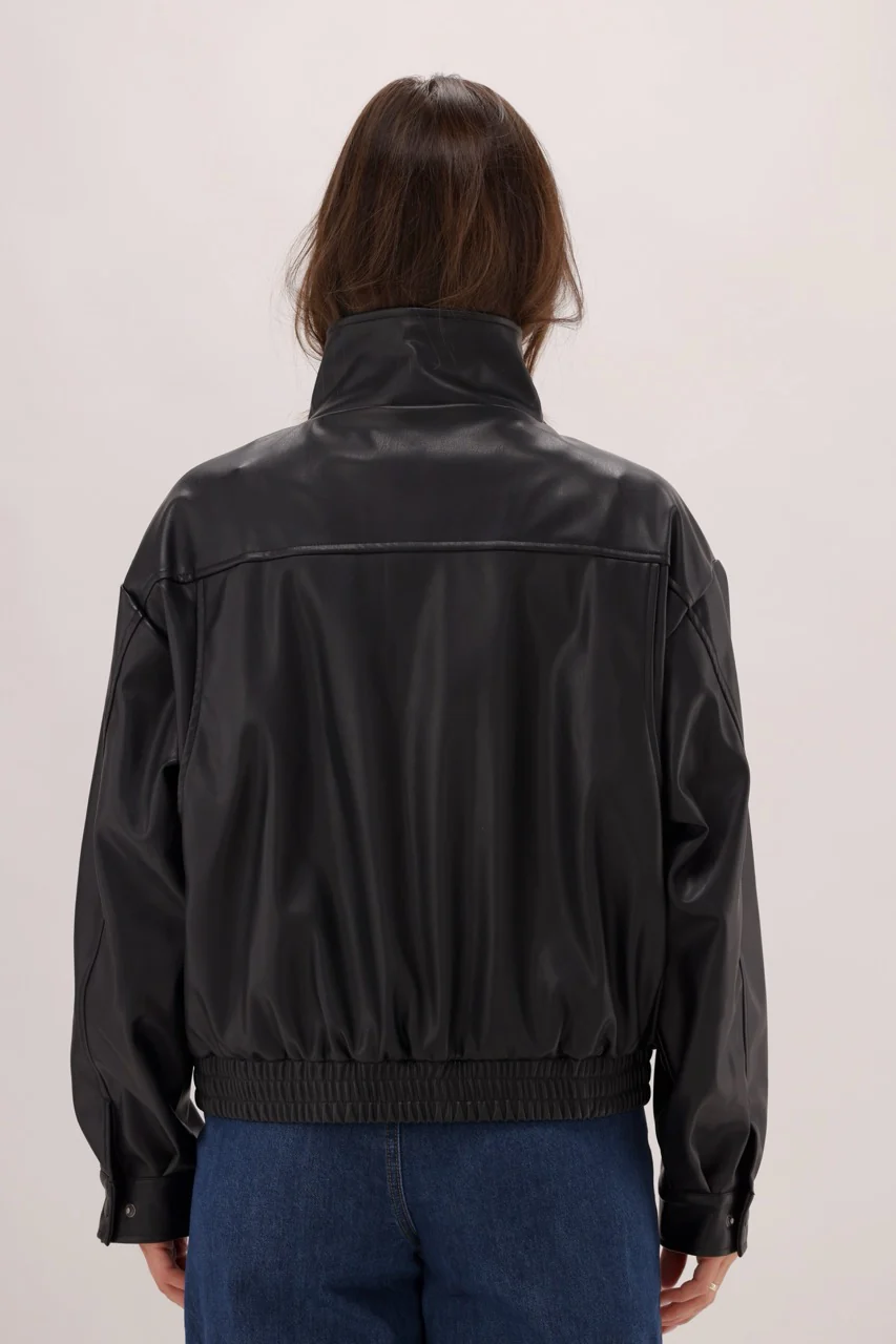 Ayva Hawk Faux Jacket Black - Image 11