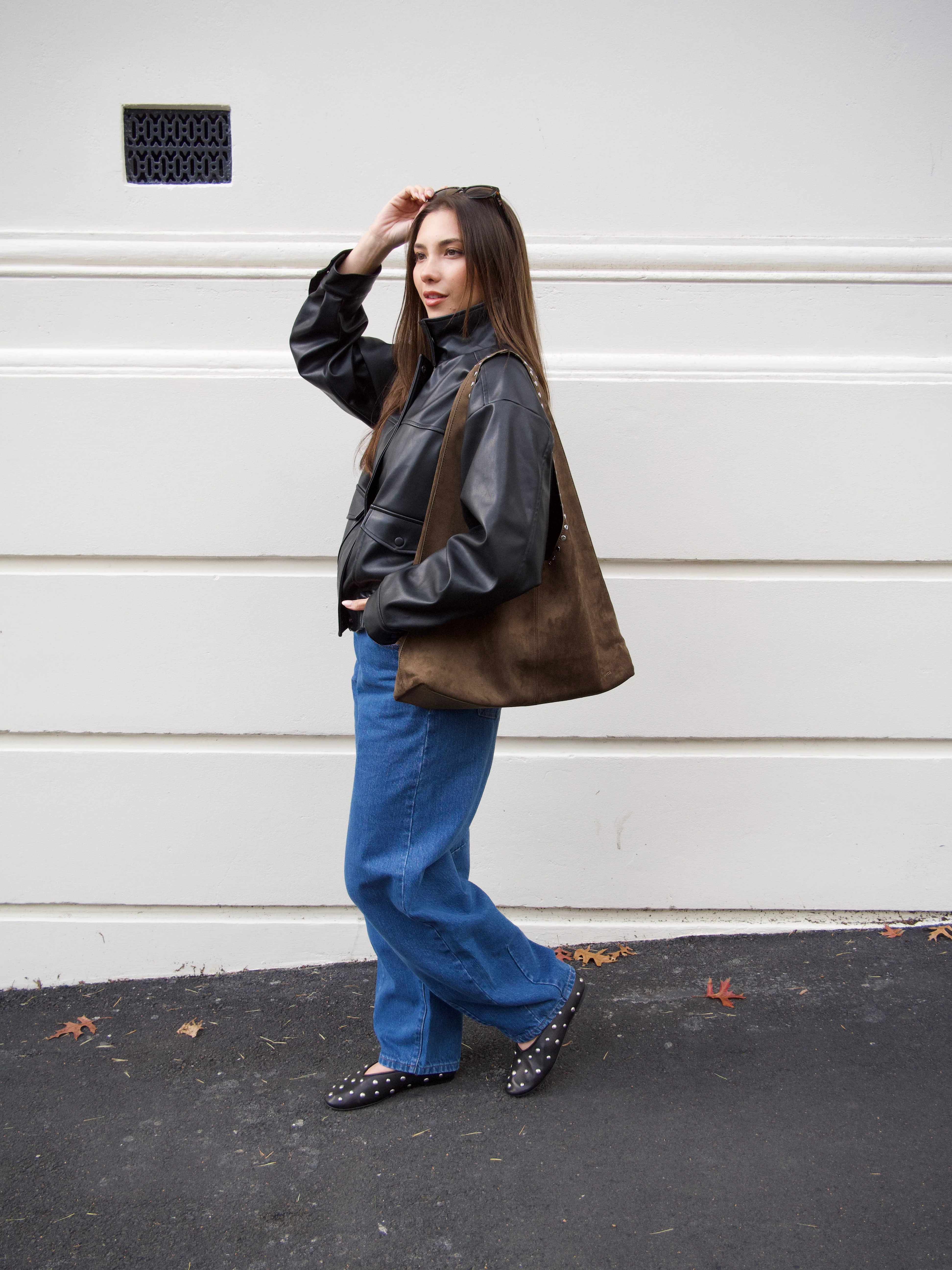 Ayva Hawk Faux Jacket Black - Image 4