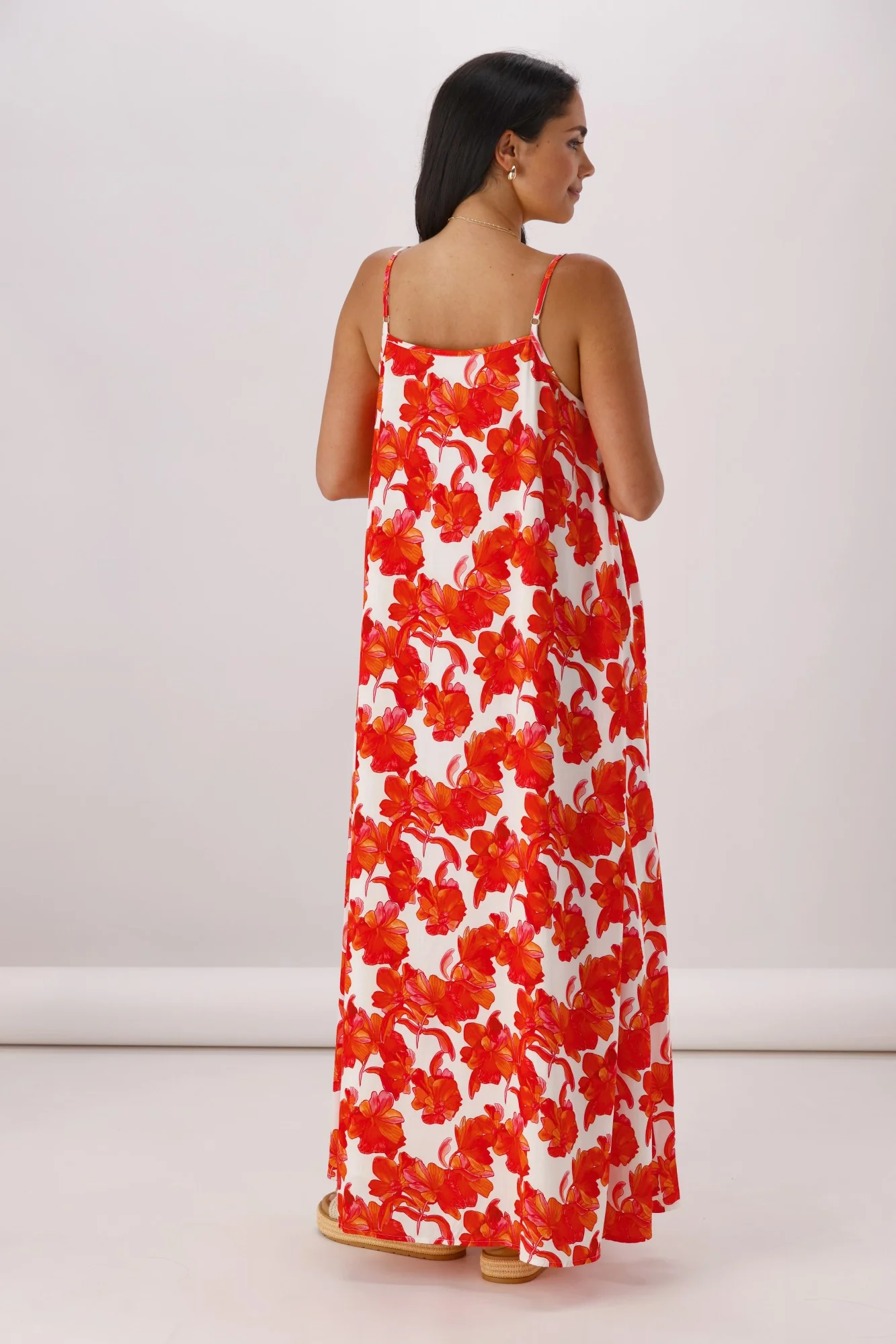 Ayva Imogen Maxi Dress Red Print - Image 6