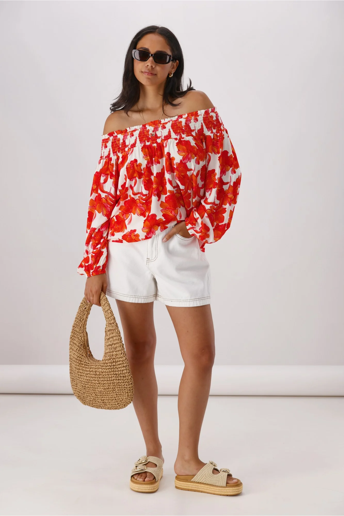 Ayva Imogen Top Red Print - Image 2