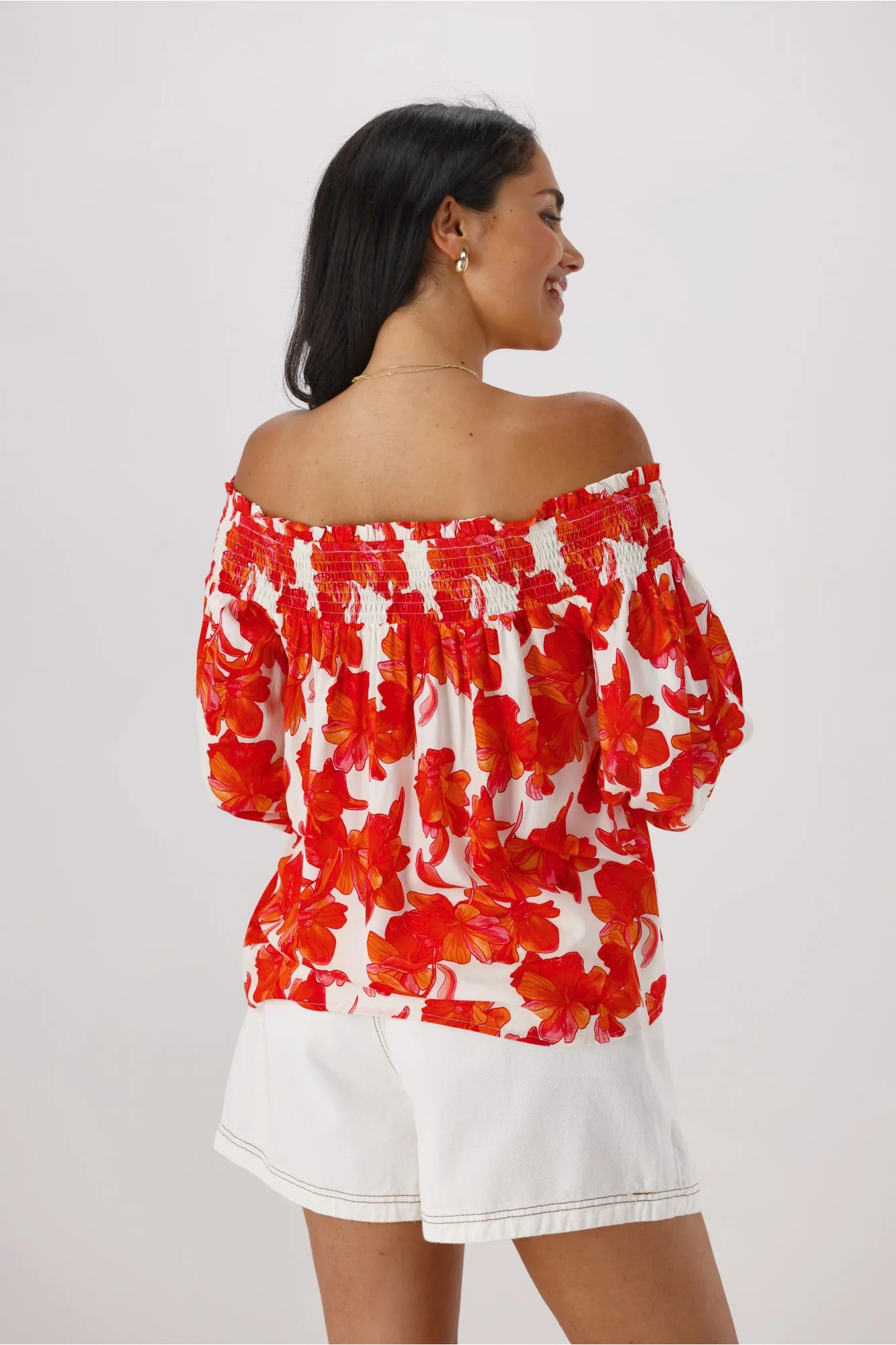 Ayva Imogen Top Red Print - Image 6