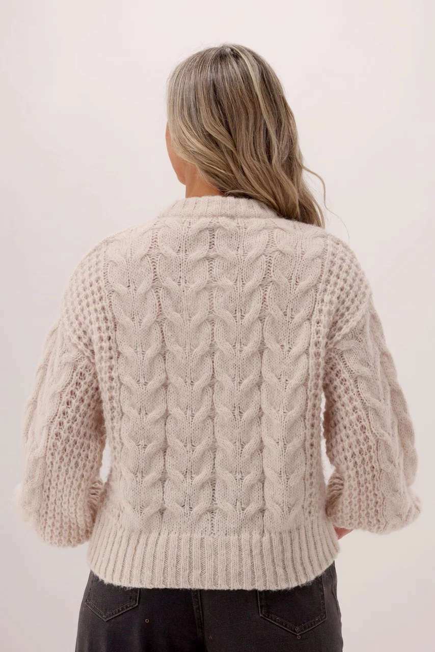 Ayva Karlie Cardigan Oat - Image 11