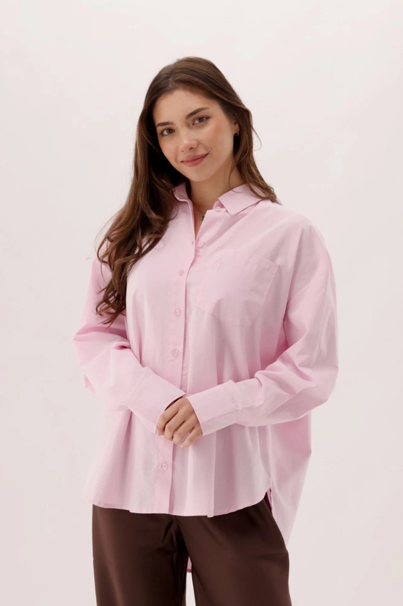 Ayva Keely Oxford Shirt Pink - Image 3