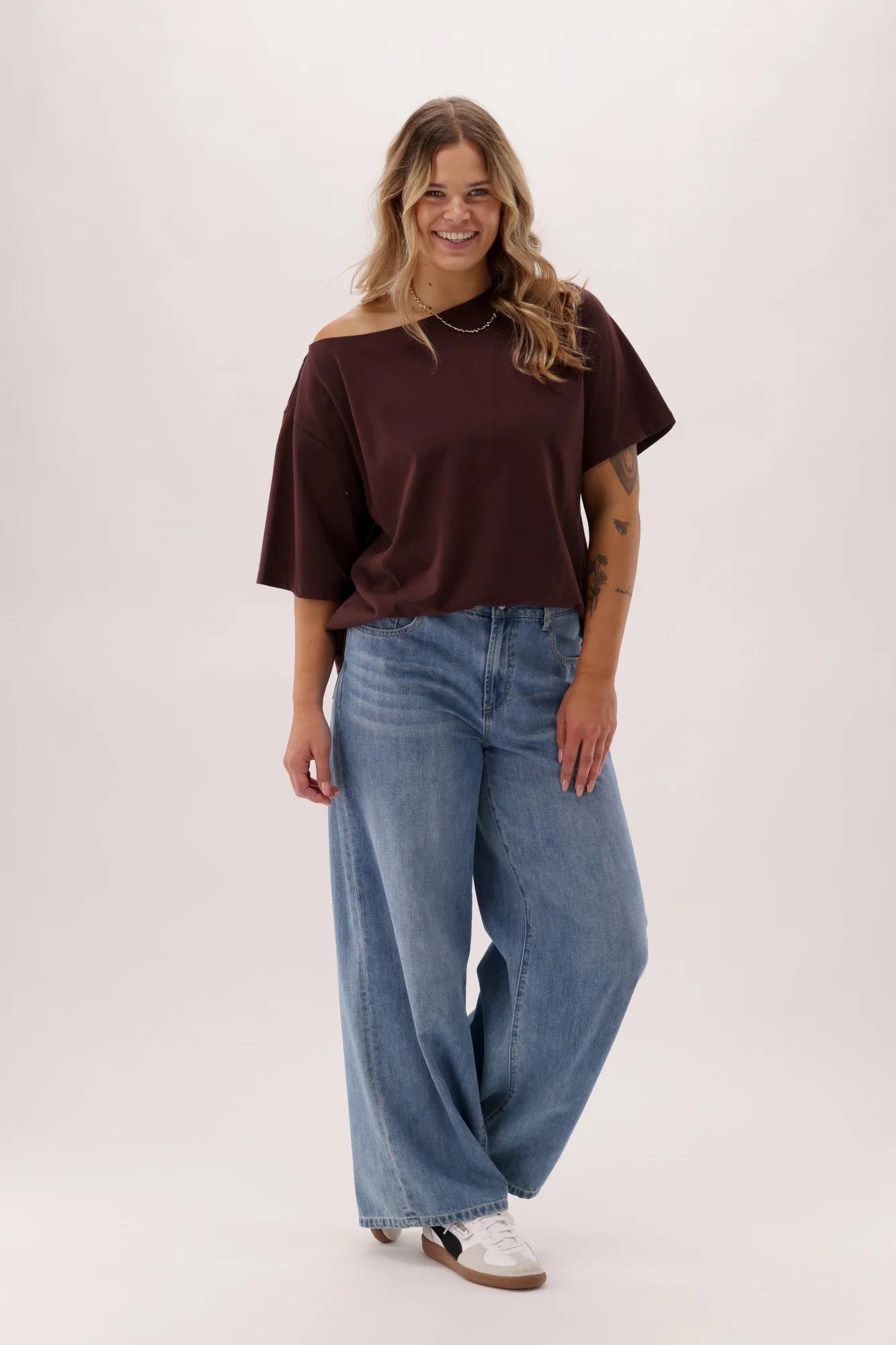 Ayva Kovarn Wide Leg Palazzo Jean Blue - Image 5