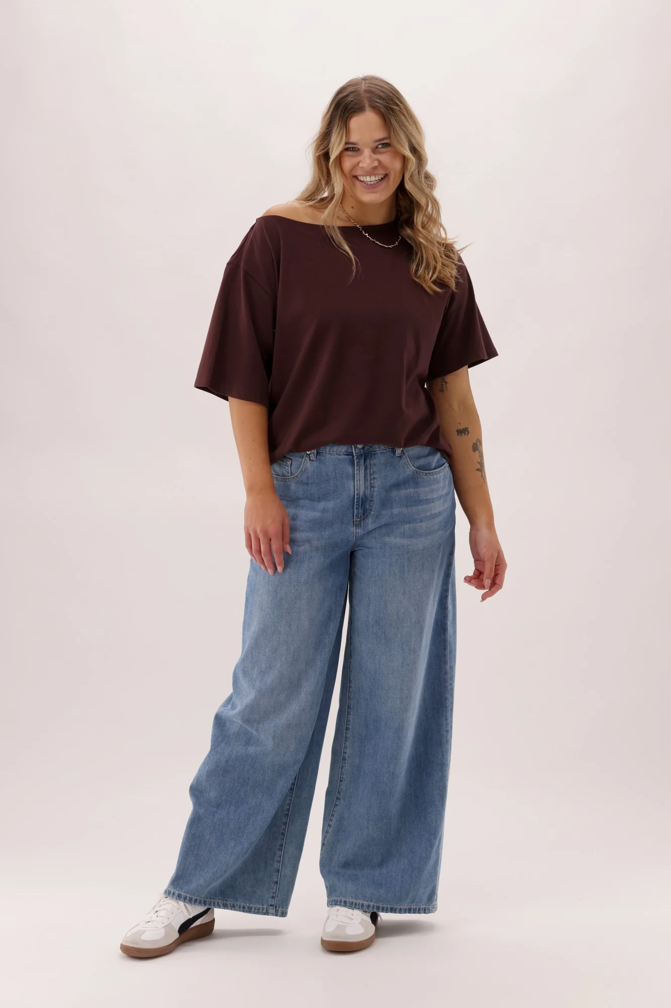 Ayva Kovarn Wide Leg Palazzo Jean Blue - Image 6
