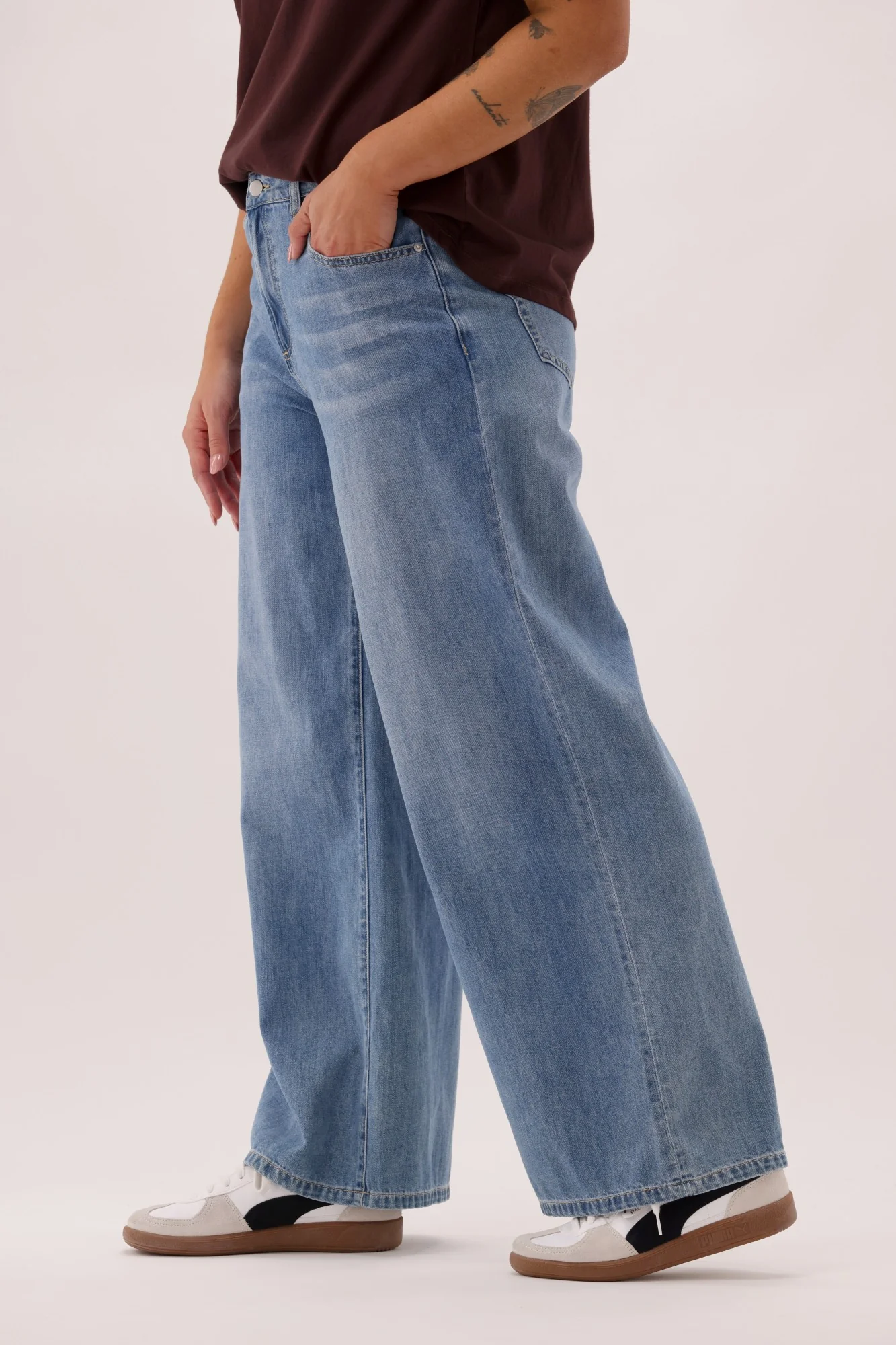Ayva Kovarn Wide Leg Palazzo Jean Blue - Image 7