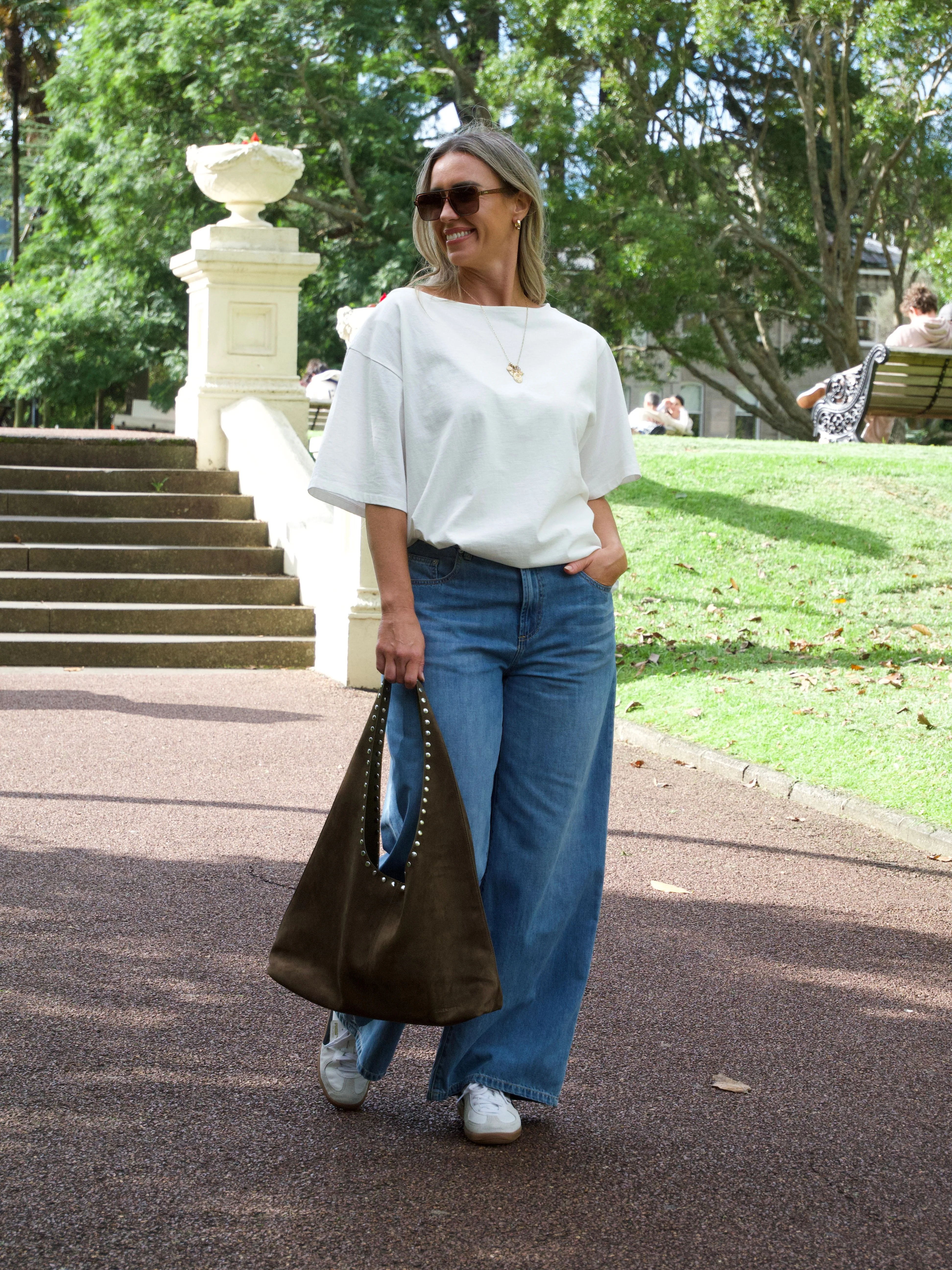 Ayva Kovarn Wide Leg Palazzo Jean Blue - Image 9