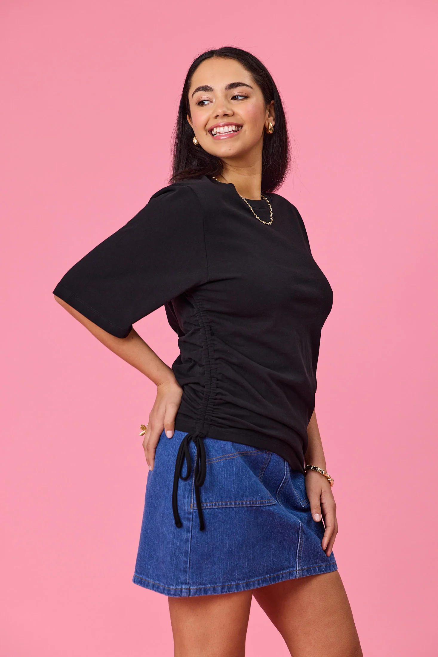Ayva Lily Tee Black