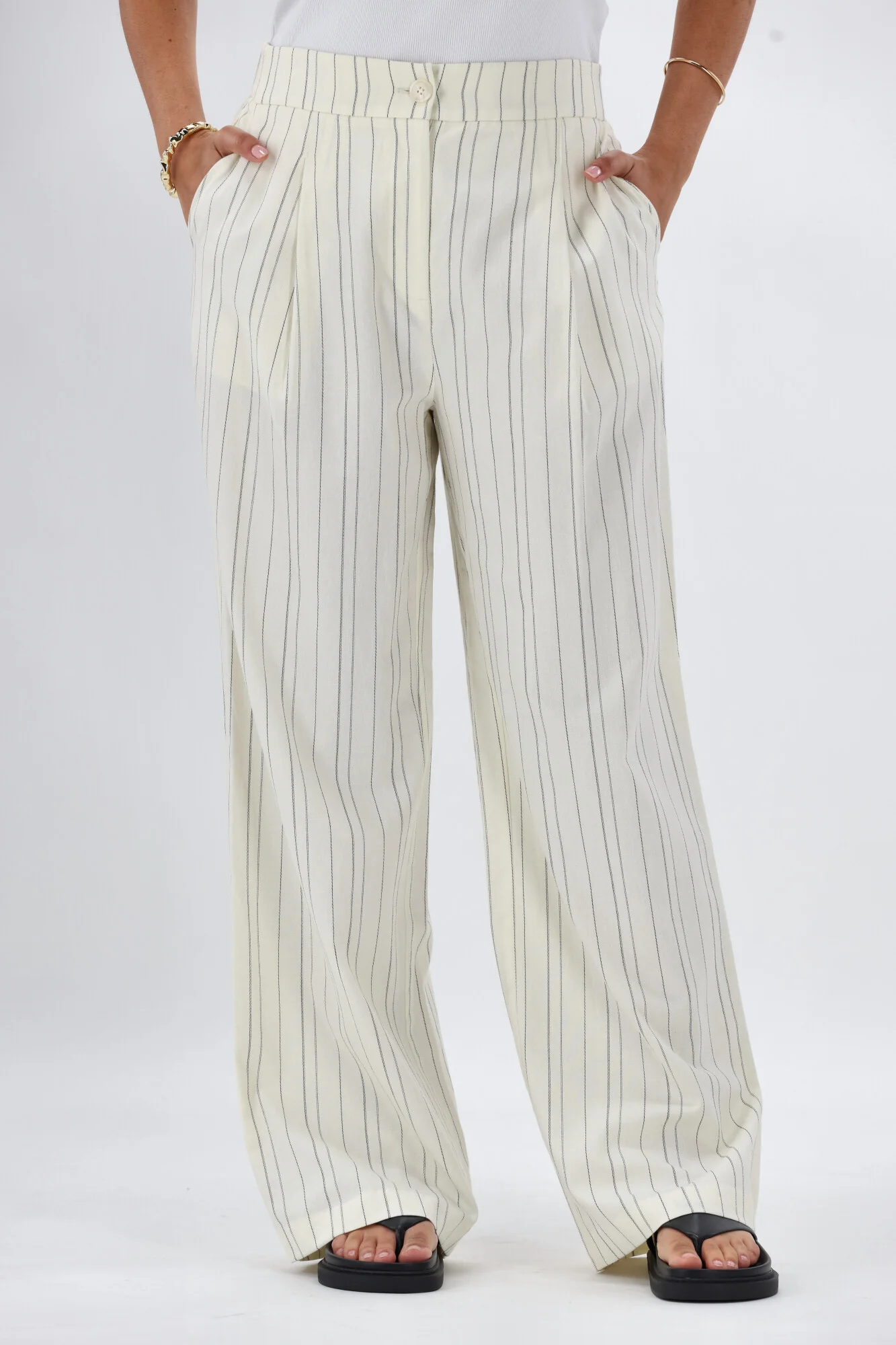 Ayva Noah Pant Natural Black Stripe - Image 2