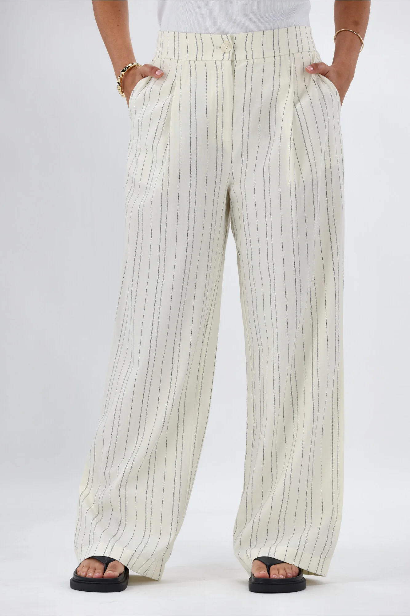 Ayva Noah Pant Natural Black Stripe - Image 5