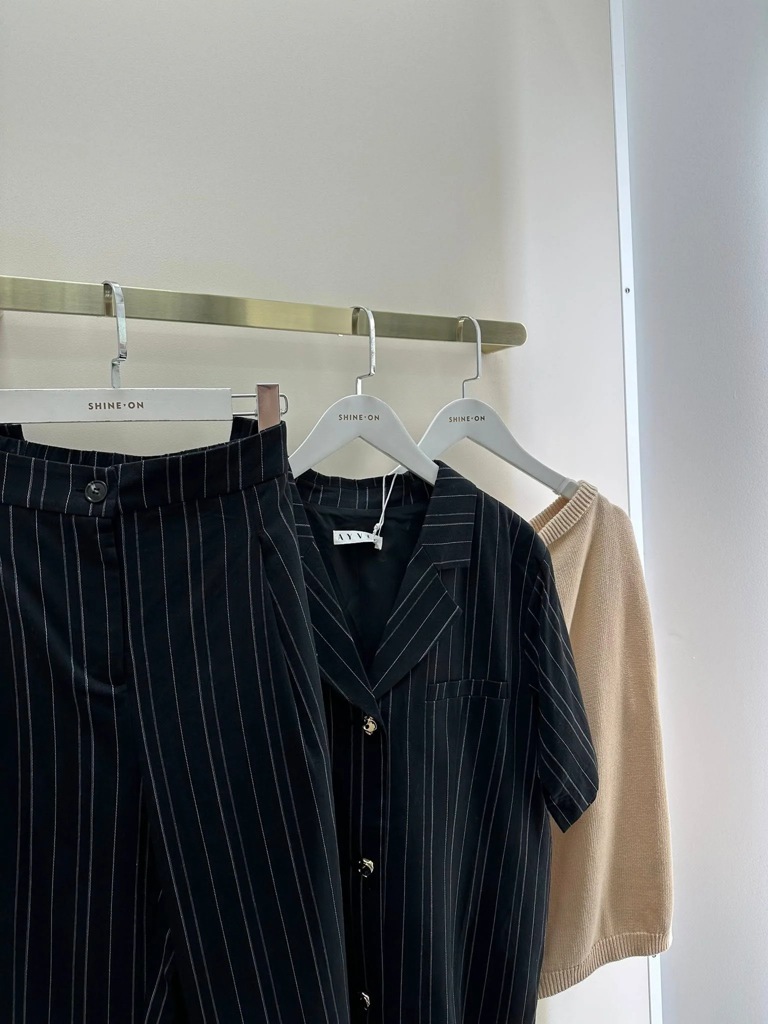 Ayva Noah Pant Black Natural Stripe - Image 17