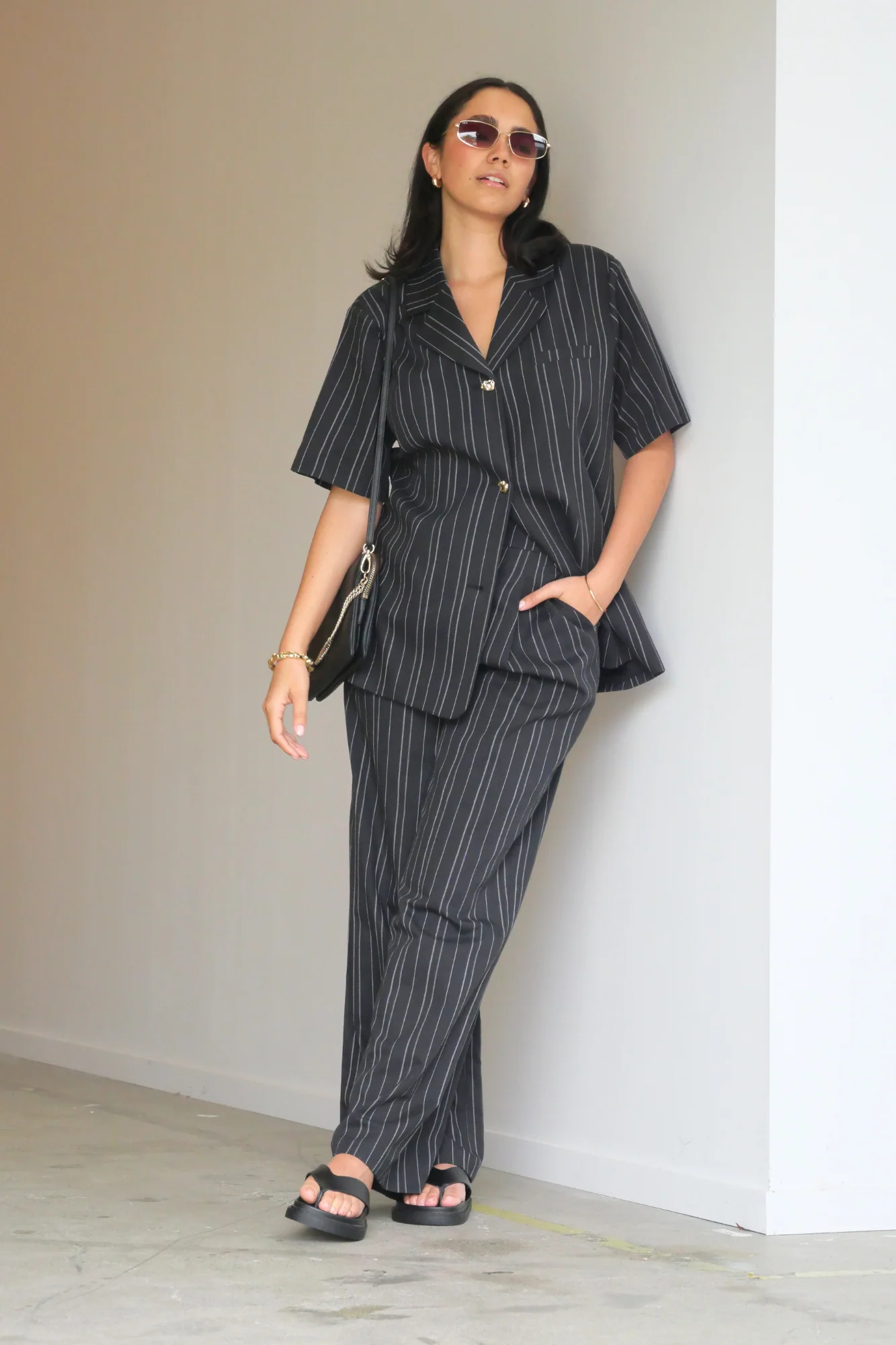 Ayva Noah Shirt Black Natural Stripe - Image 9