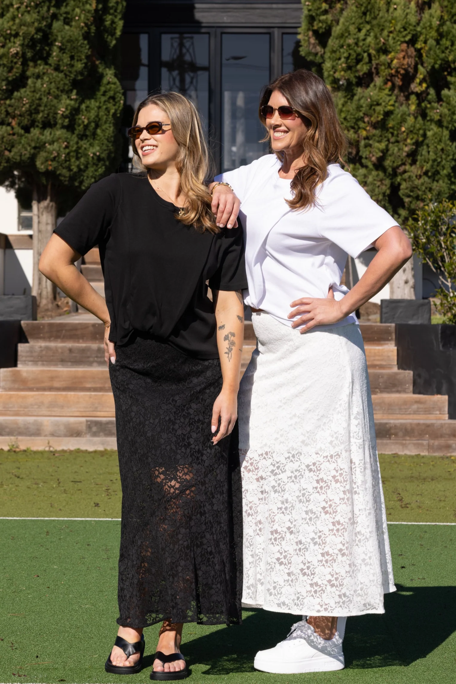 Ayva Opel Lace Maxi Skirt Black - Image 2