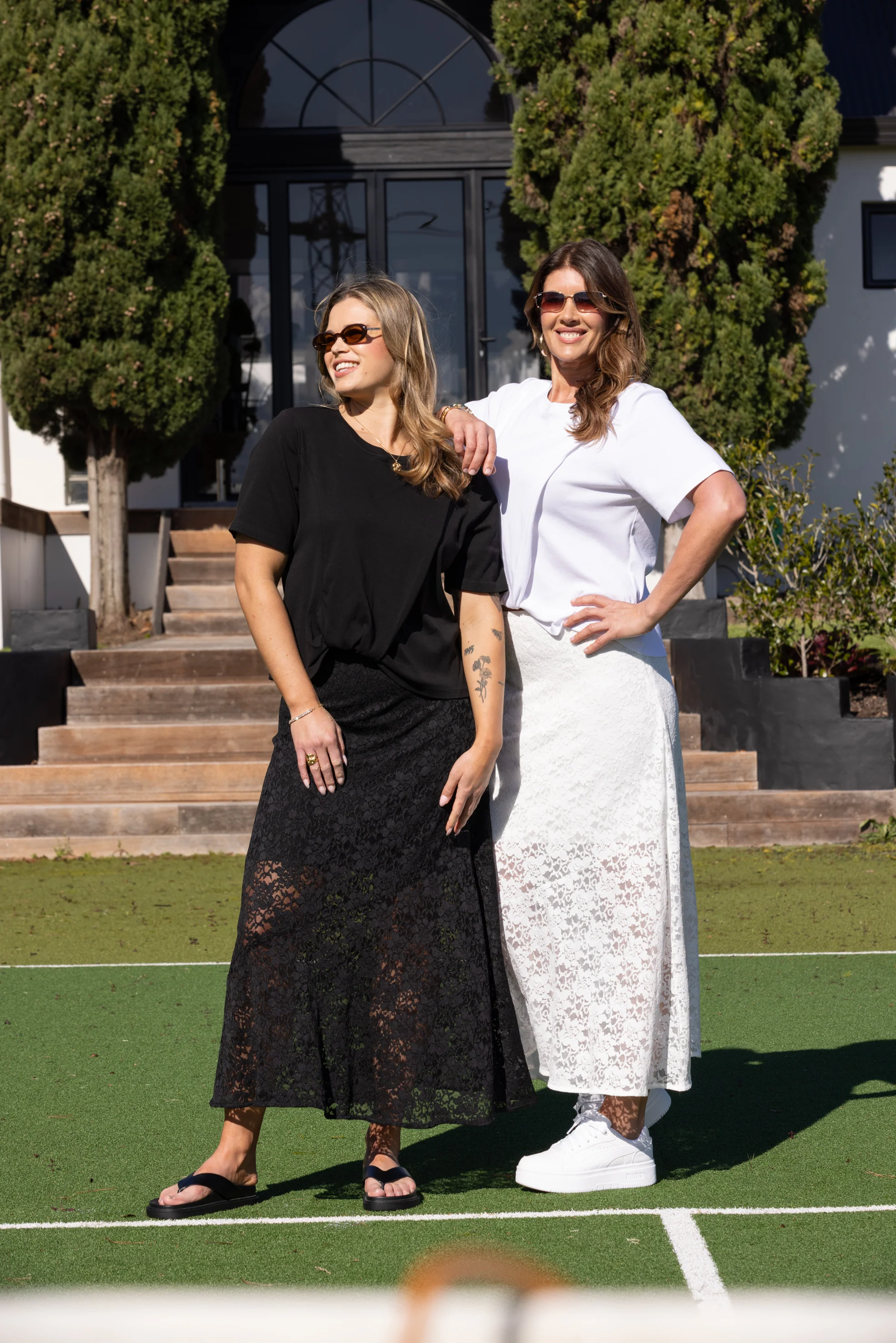 Ayva Opel Lace Maxi Skirt Black - Image 4
