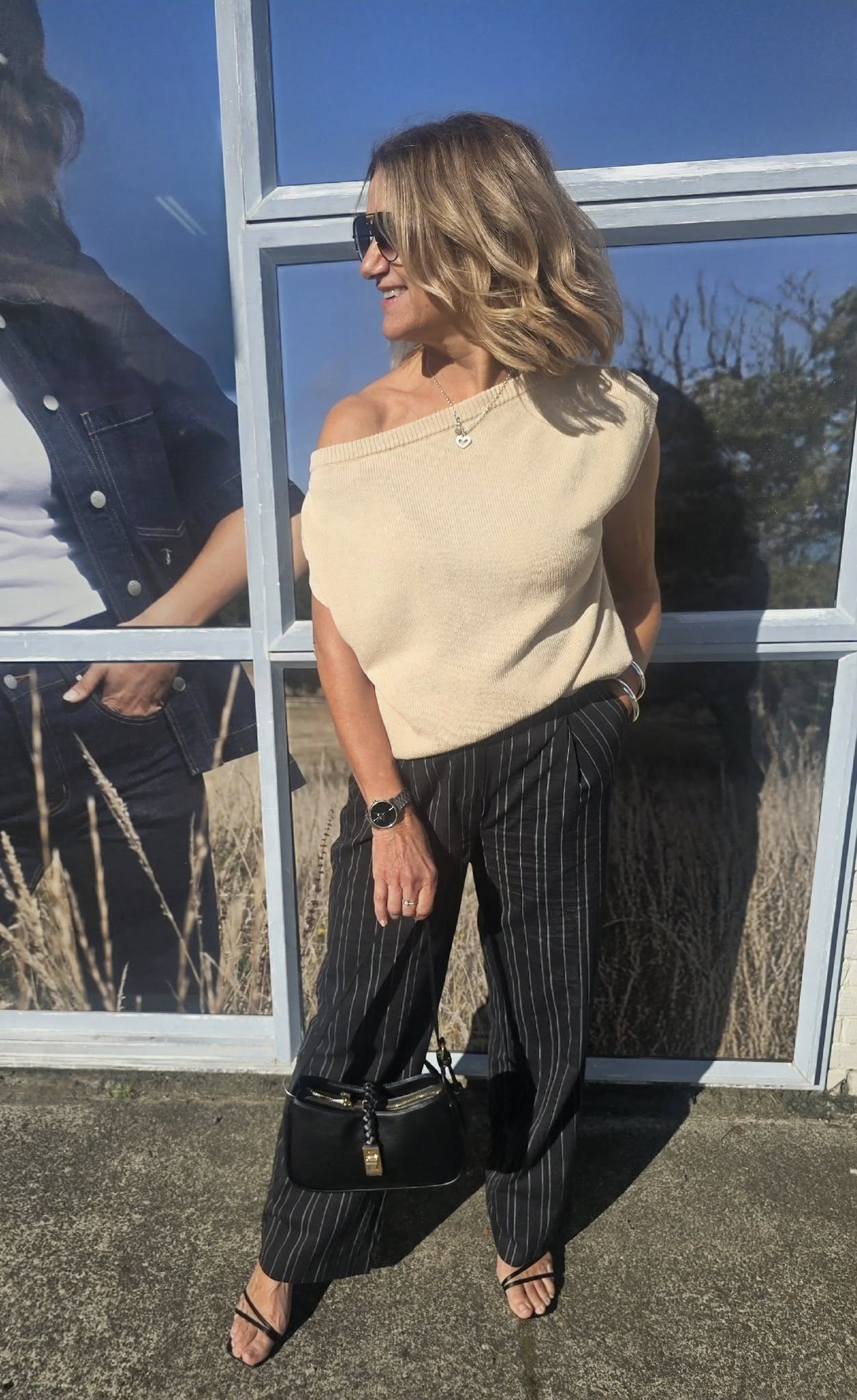 Ayva Remi Asym Knit Top Natural