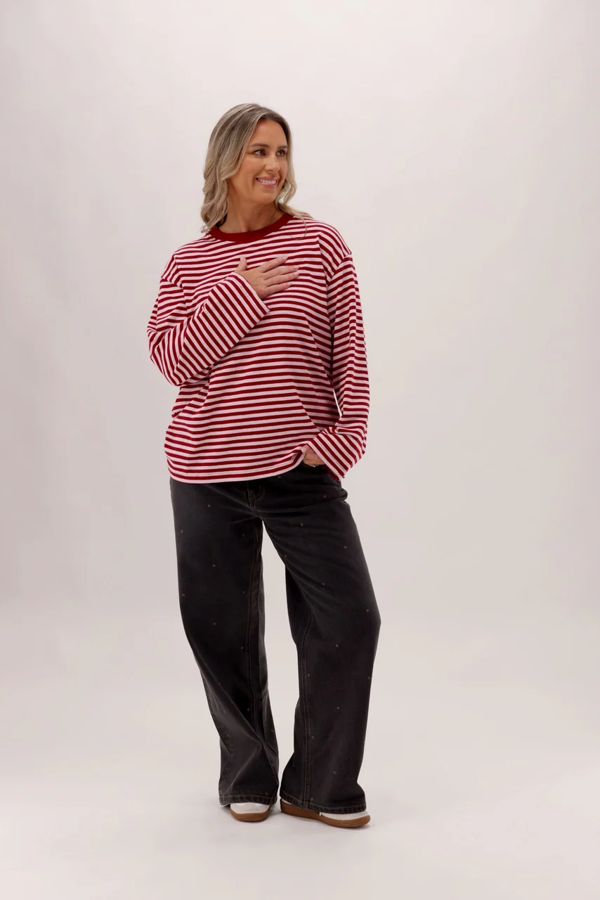 Ayva Sammi Longsleeve Stripe Top - Image 3
