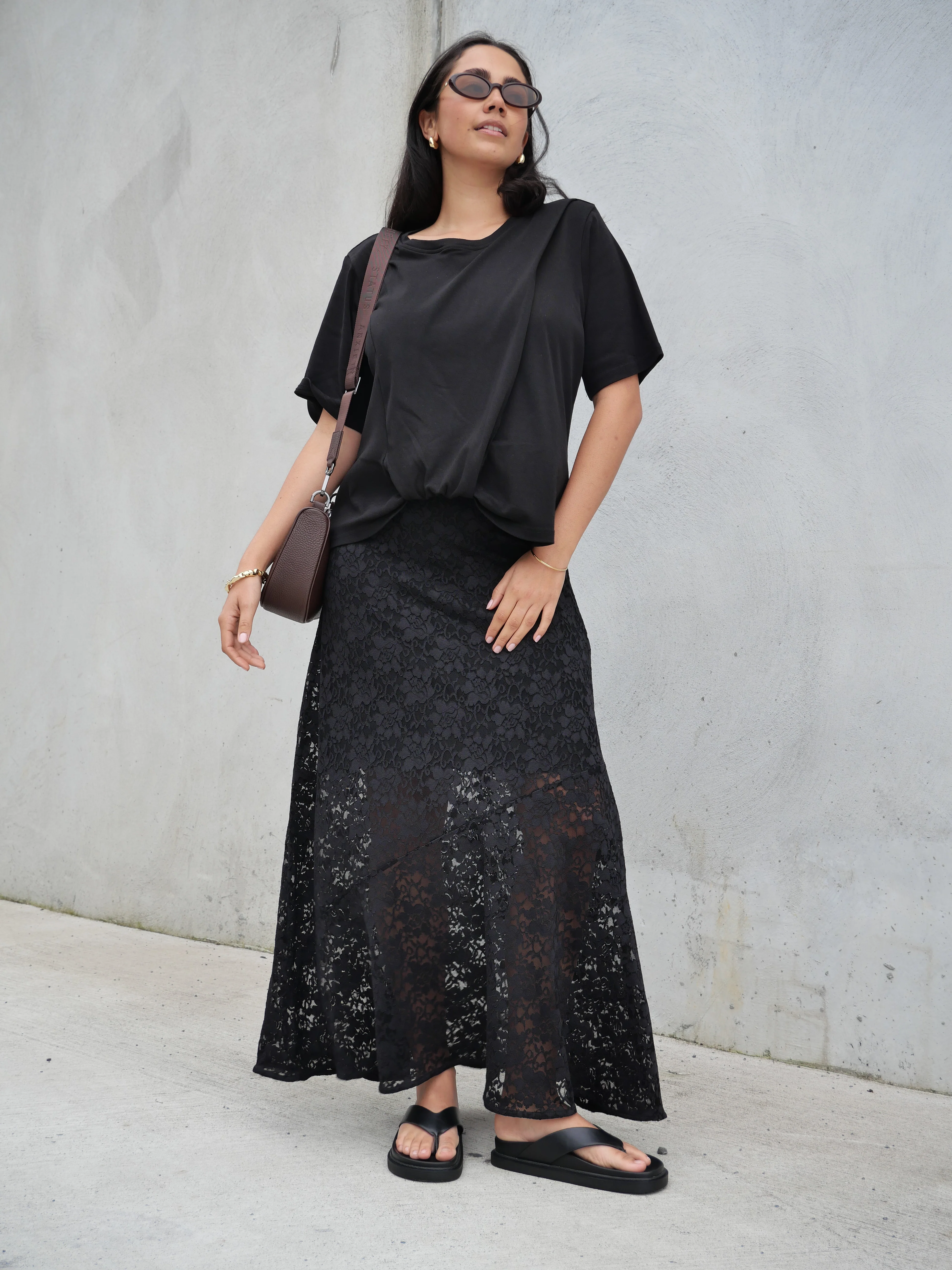 Ayva Tia Twist Tee Black - Image 3