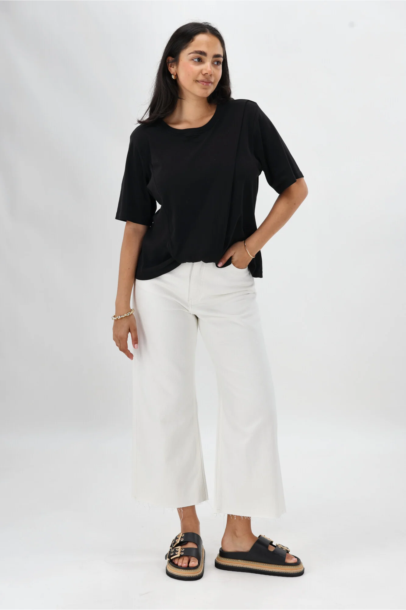 Ayva Tia Twist Tee Black - Image 5