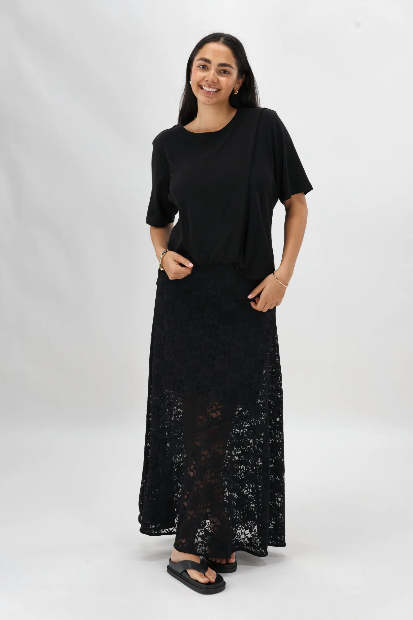 Ayva Tia Twist Tee Black - Image 7