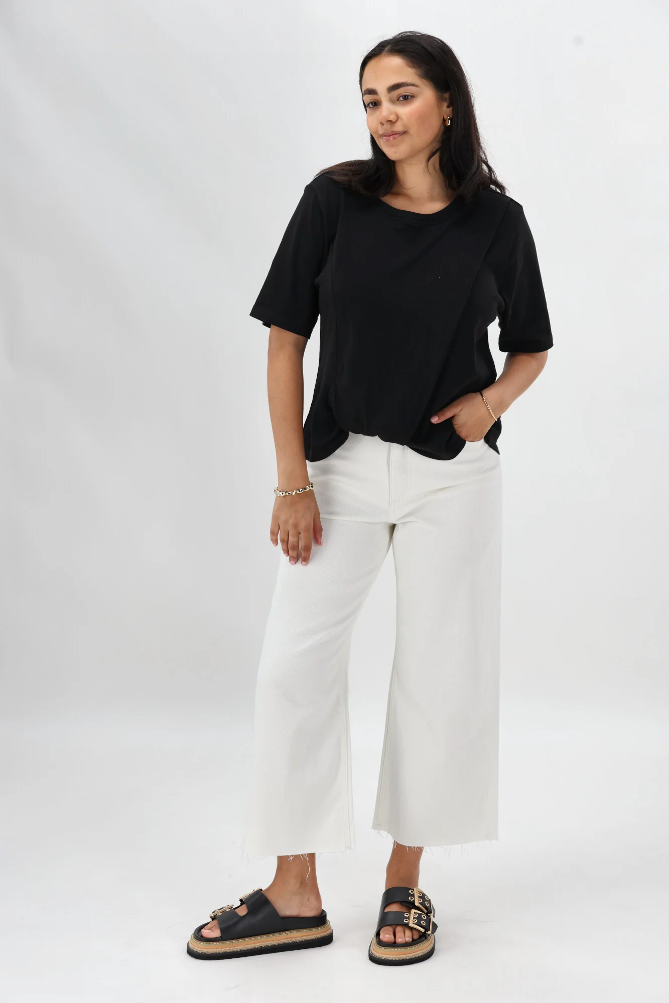 Ayva Tia Twist Tee Black - Image 8