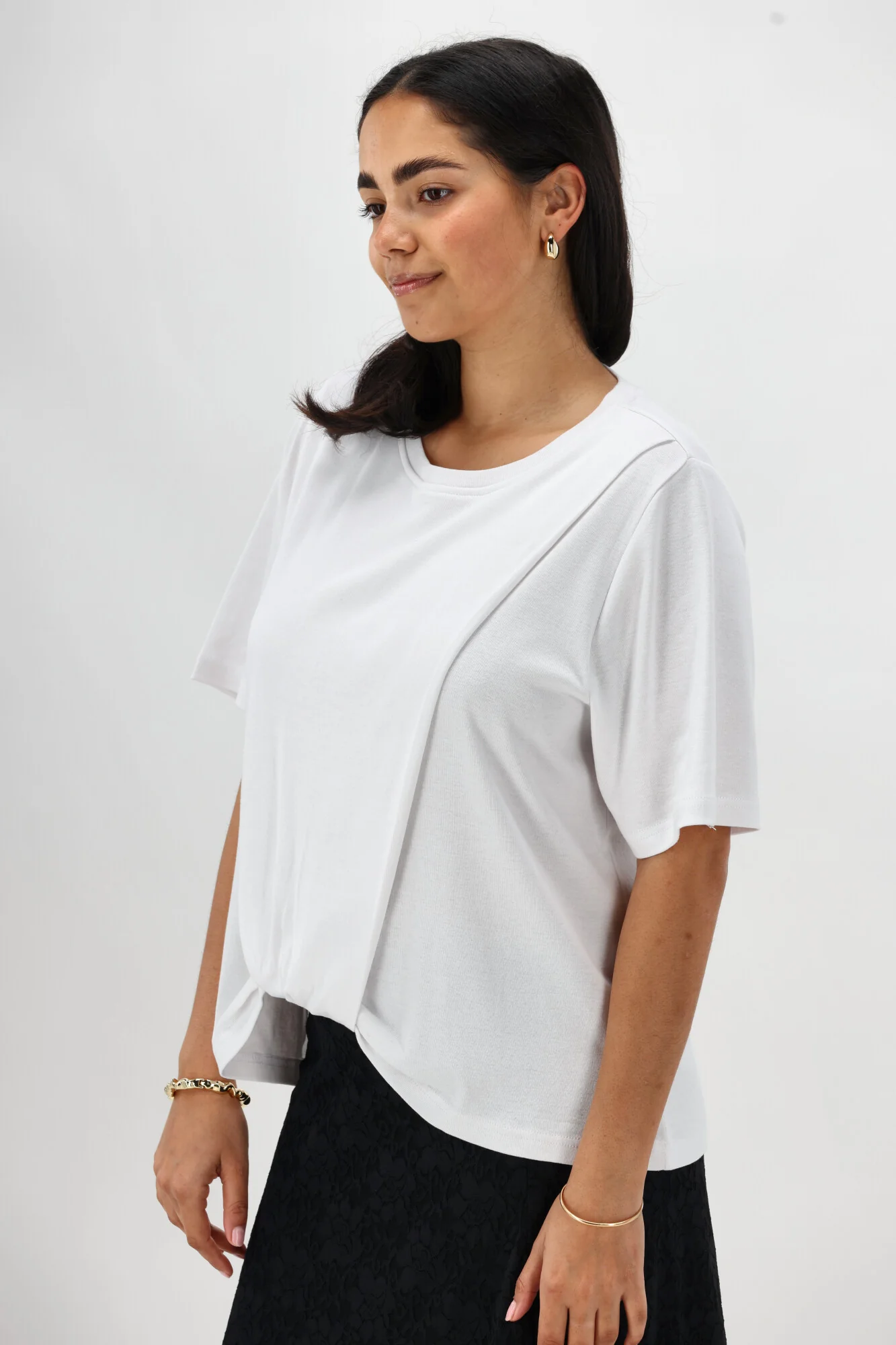 Ayva Tia Twist Tee White - Image 10