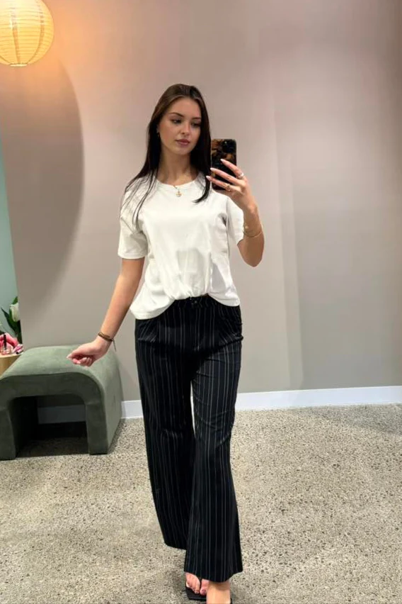 Ayva Noah Pant Black Natural Stripe - Image 5