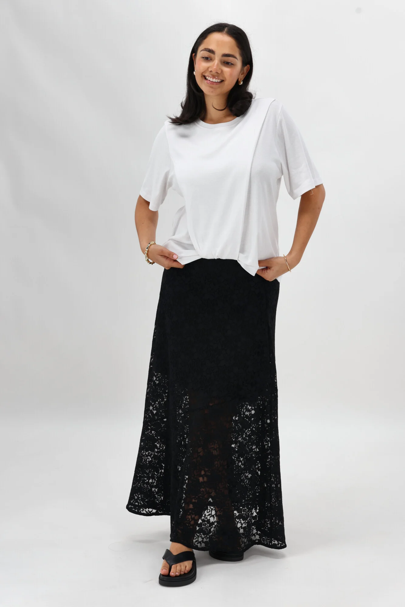 Ayva Tia Twist Tee White - Image 8