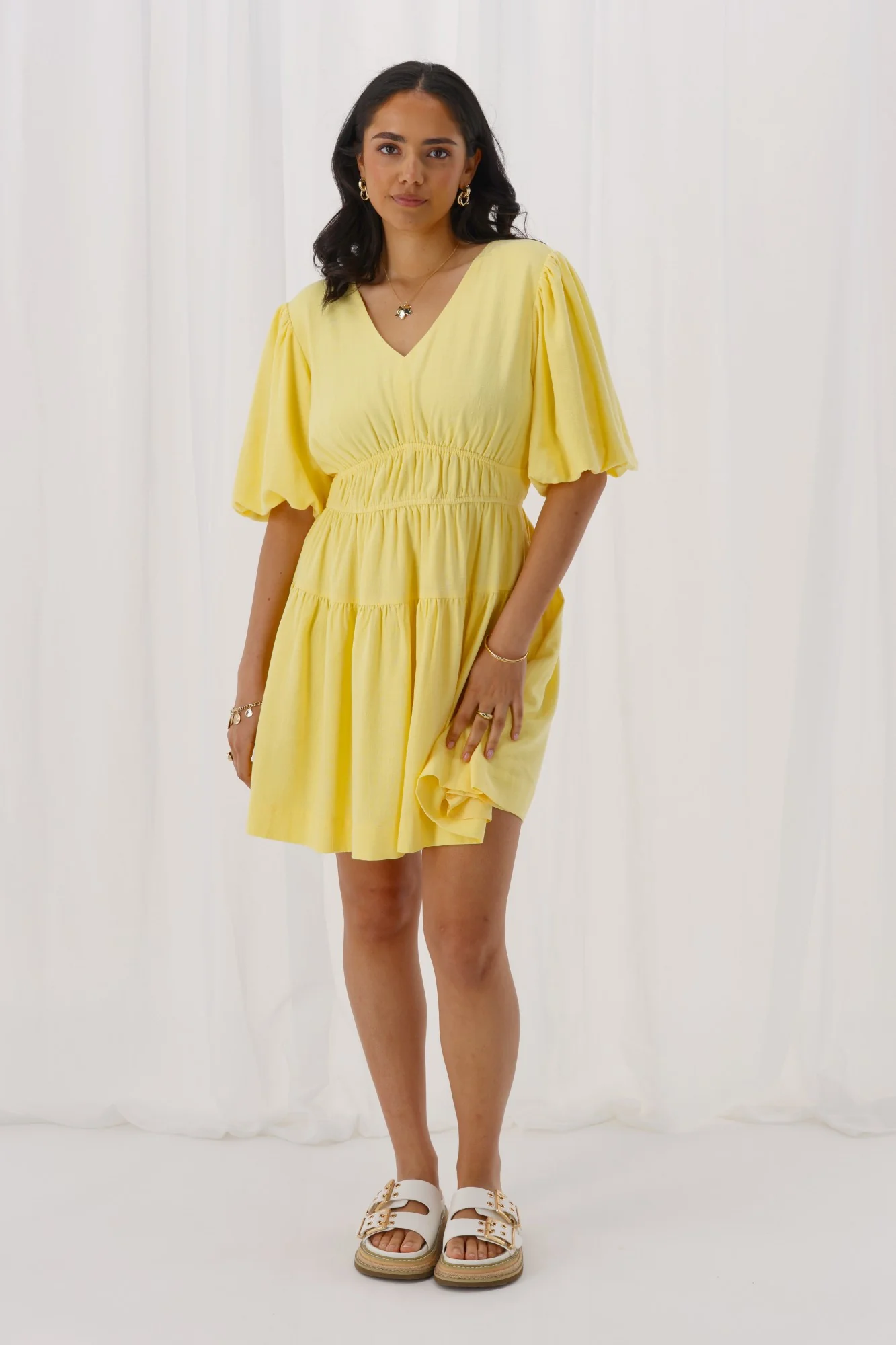 Ayva Willow Dress Yellow - Image 6