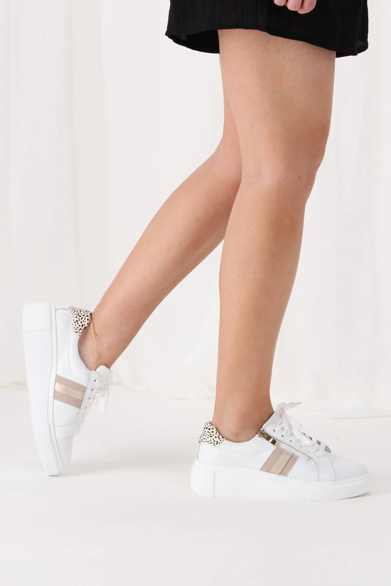 Bay Lane Grace Sneaker White Multi