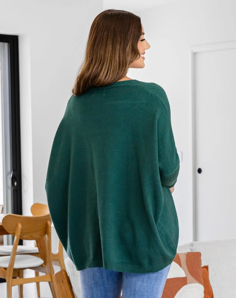 Bee Maddison Chelsea Knit Cardigan Forest - Image 8