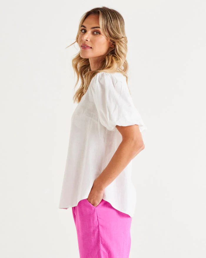 Betty Basics Alba Blouse White - Image 6