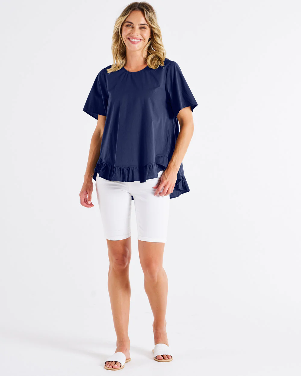 Betty Basics Candice Blouse French Blue - Image 2