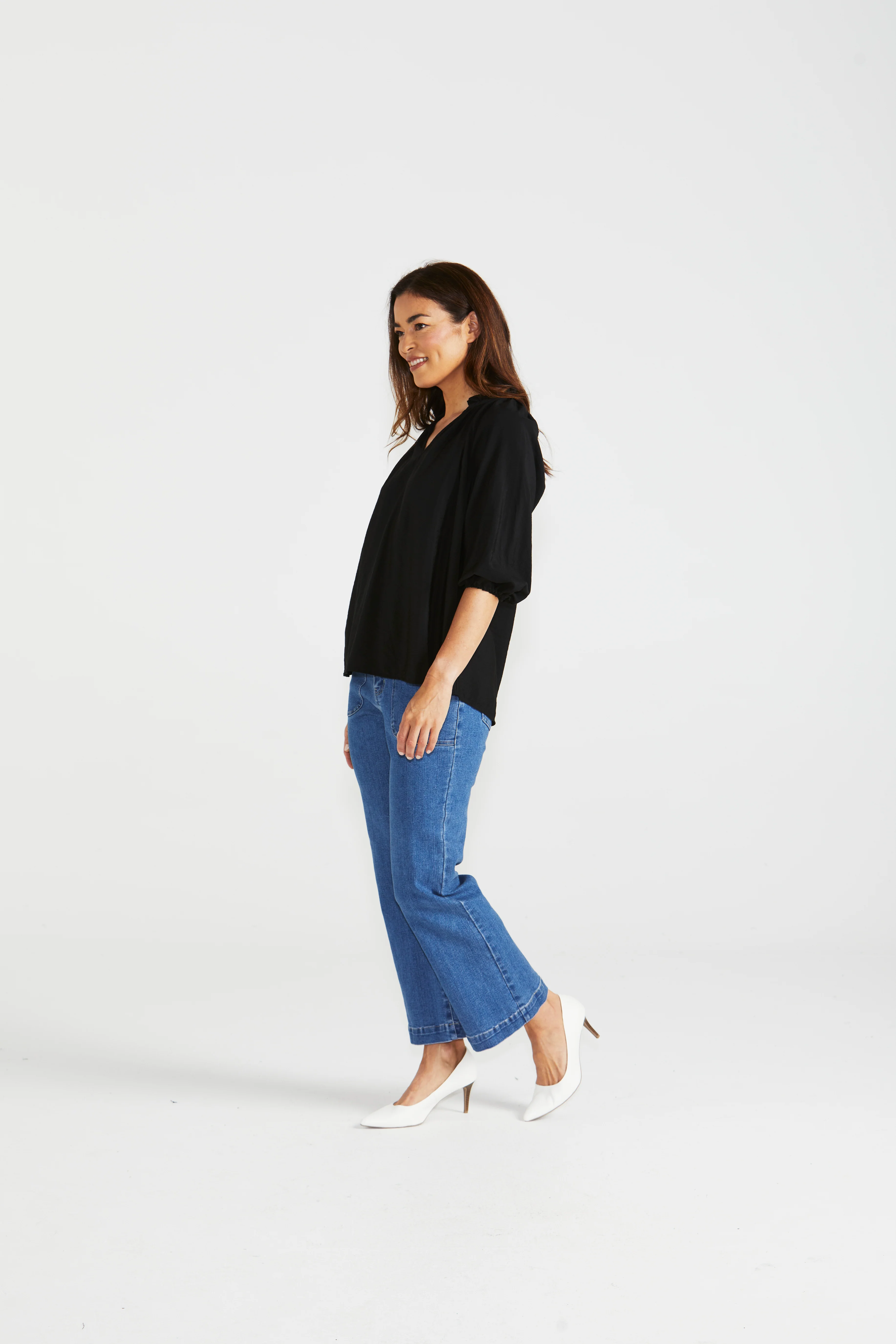 Betty Basics Cecilia Blouse Black - Image 4