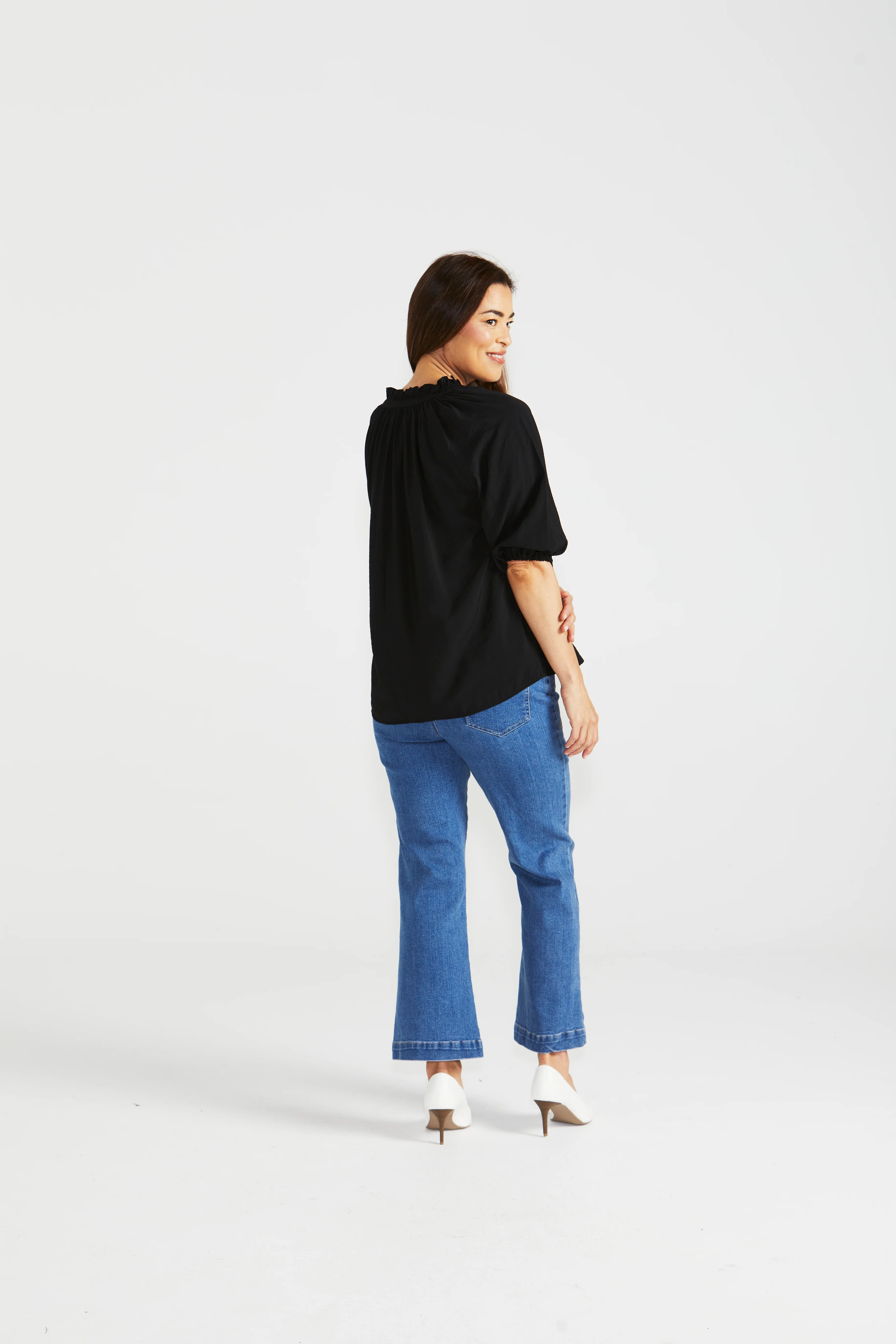 Betty Basics Cecilia Blouse Black - Image 5