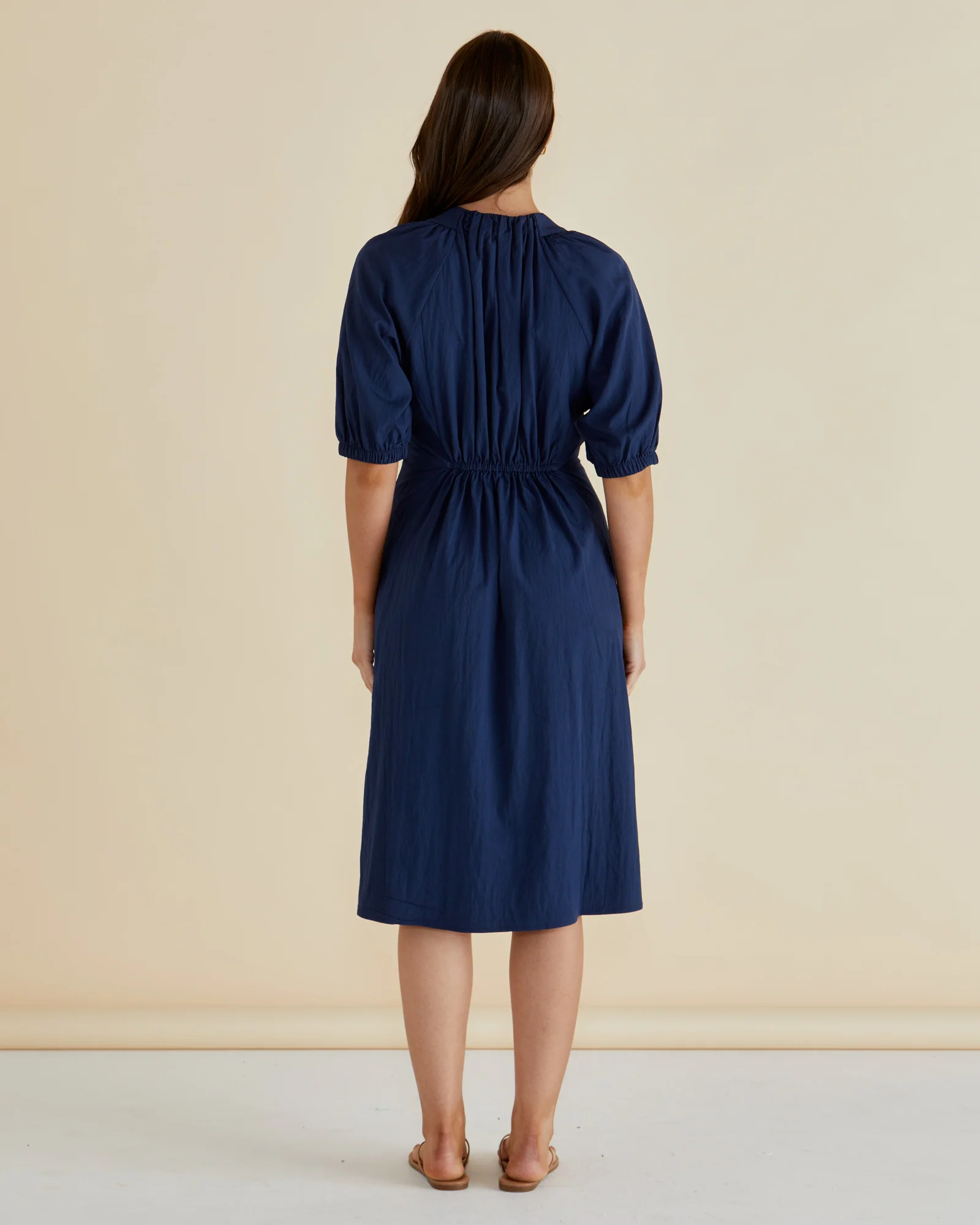 Betty Basics Emery Dress Navy Blue - Image 5