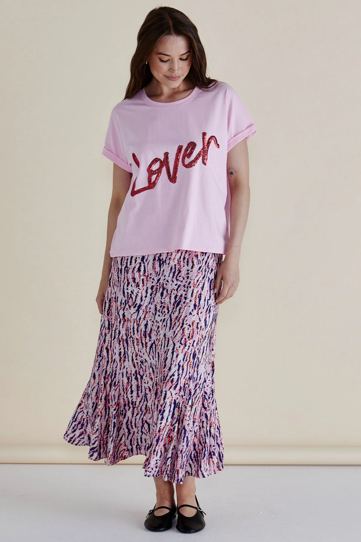 Betty Basics Lover Tee Pink - Image 4