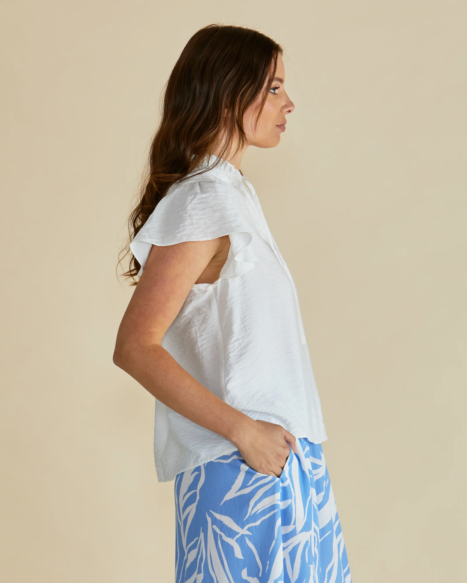 Betty Basics Lyra Blouse White - Image 3