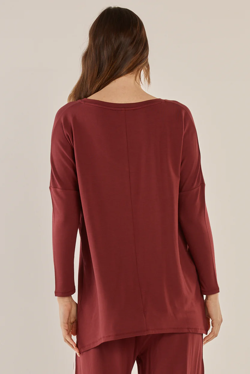 Betty Basics Munich Top Burgundy - Image 4
