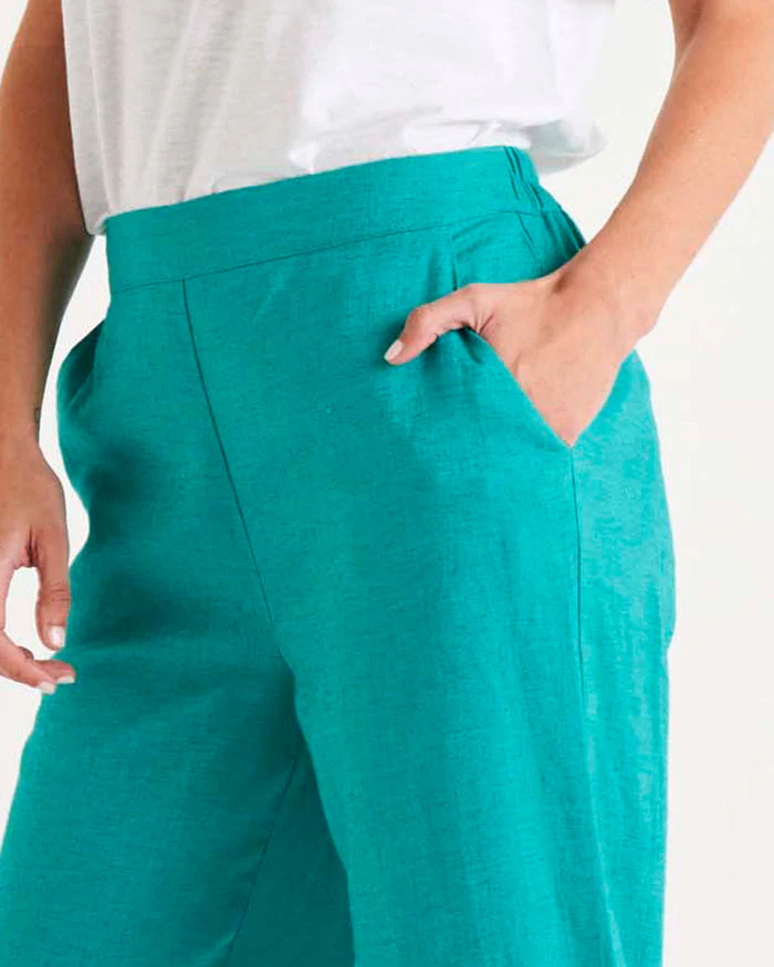 Betty Basics Parker Pant Teal - Image 3
