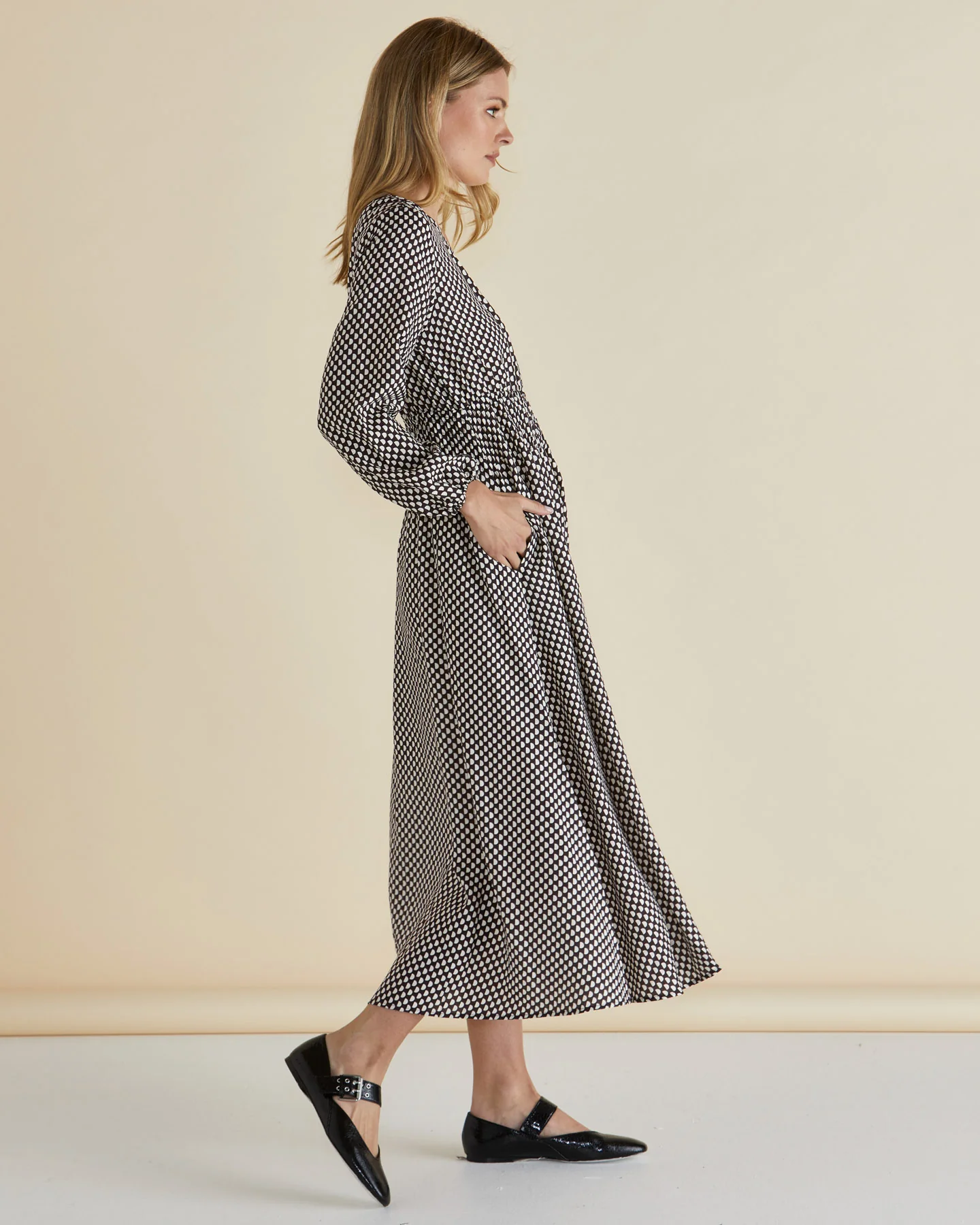 Betty Basics Rippon Dress Chocolate Print - Image 4