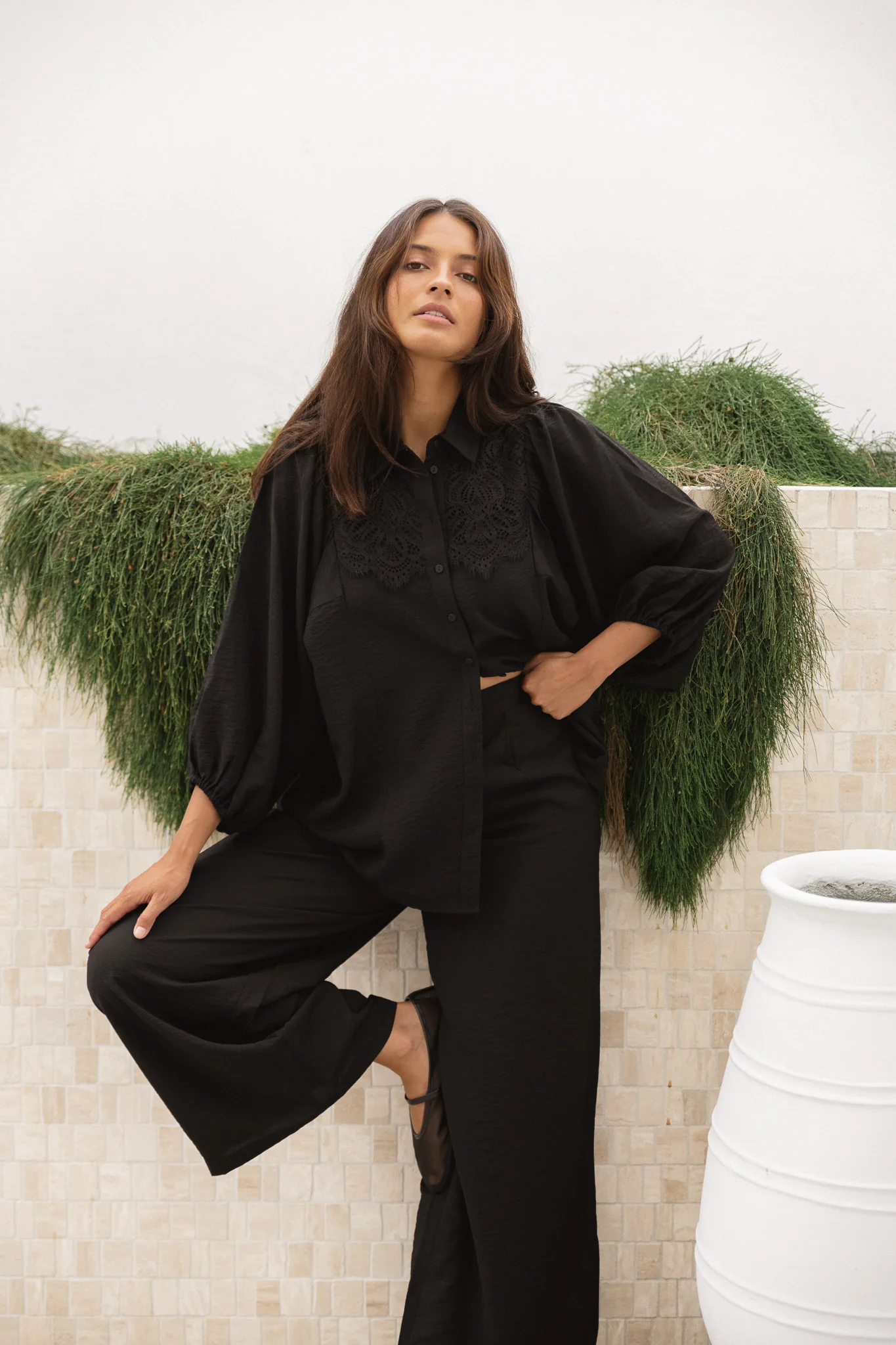 Betty Basics Rosalind Shirt Black