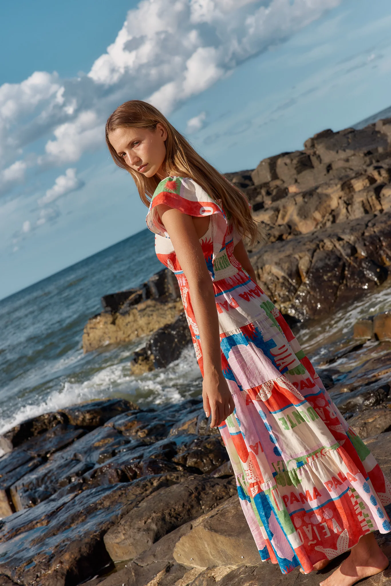 Betty Basics Sadie Dress  Seashell Print - Image 3