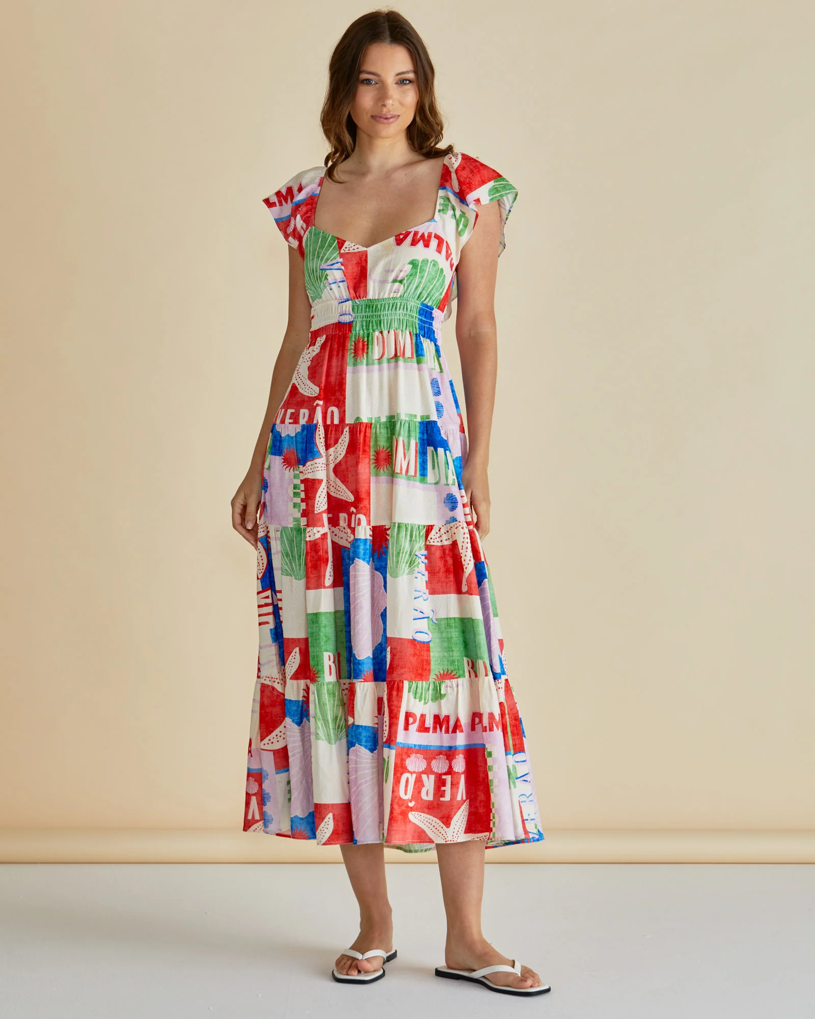 Betty Basics Sadie Dress  Seashell Print - Image 4