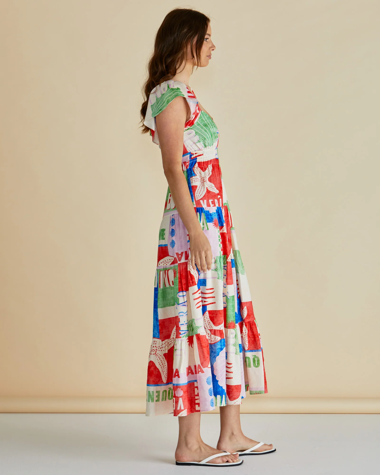 Betty Basics Sadie Dress  Seashell Print - Image 5