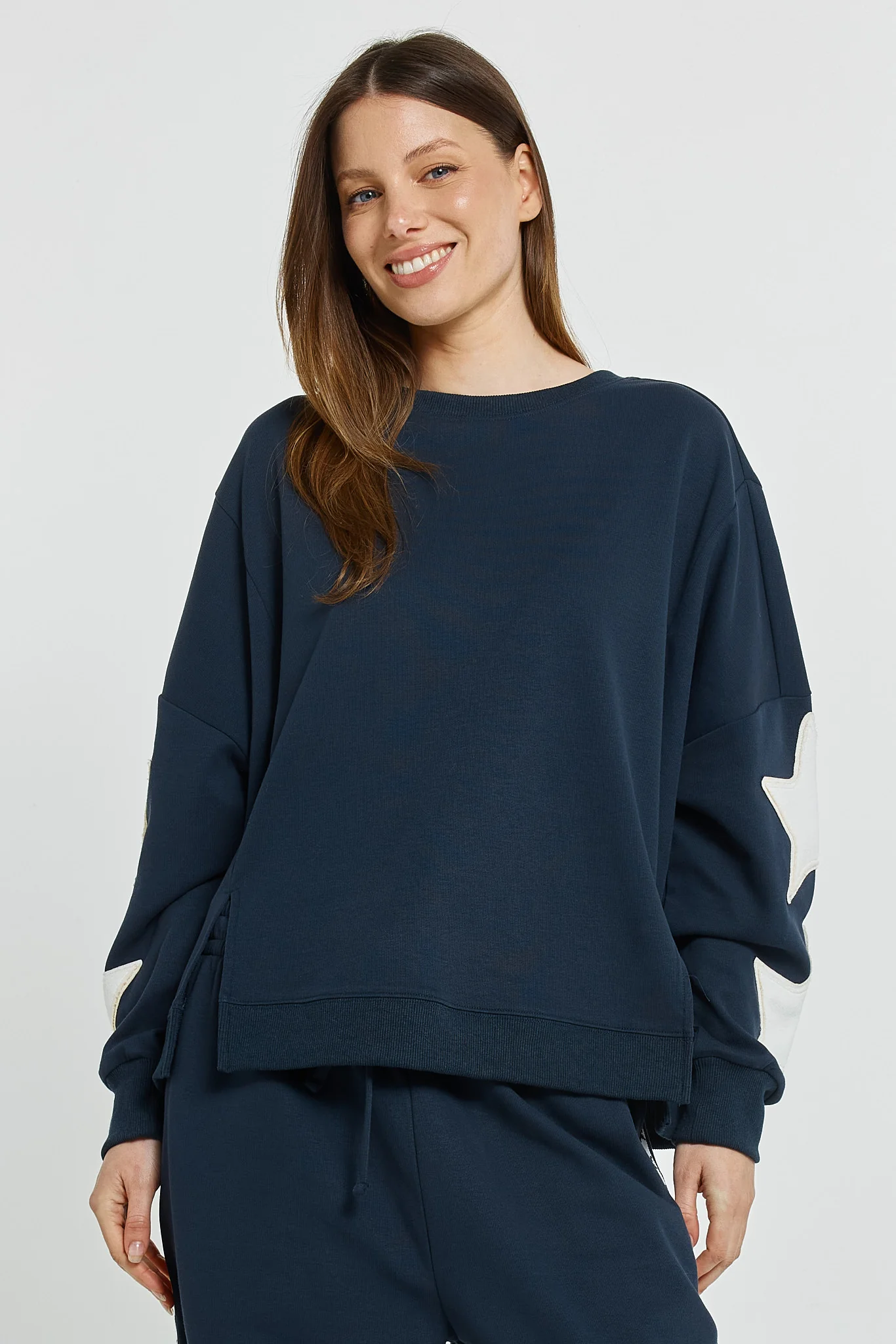 Betty Basics Saskia Sweatshirt Navy - Image 2