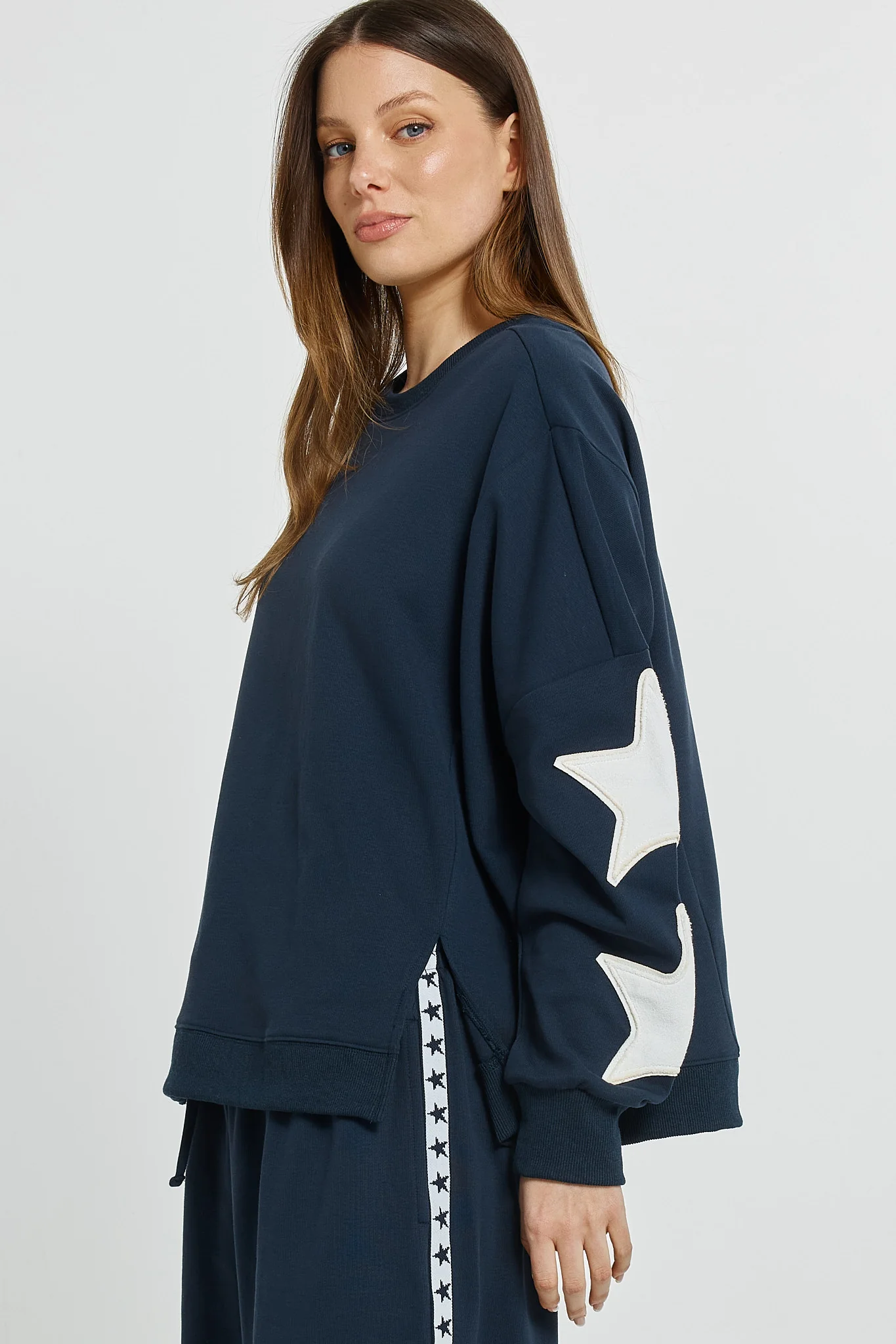 Betty Basics Saskia Sweatshirt Navy - Image 3