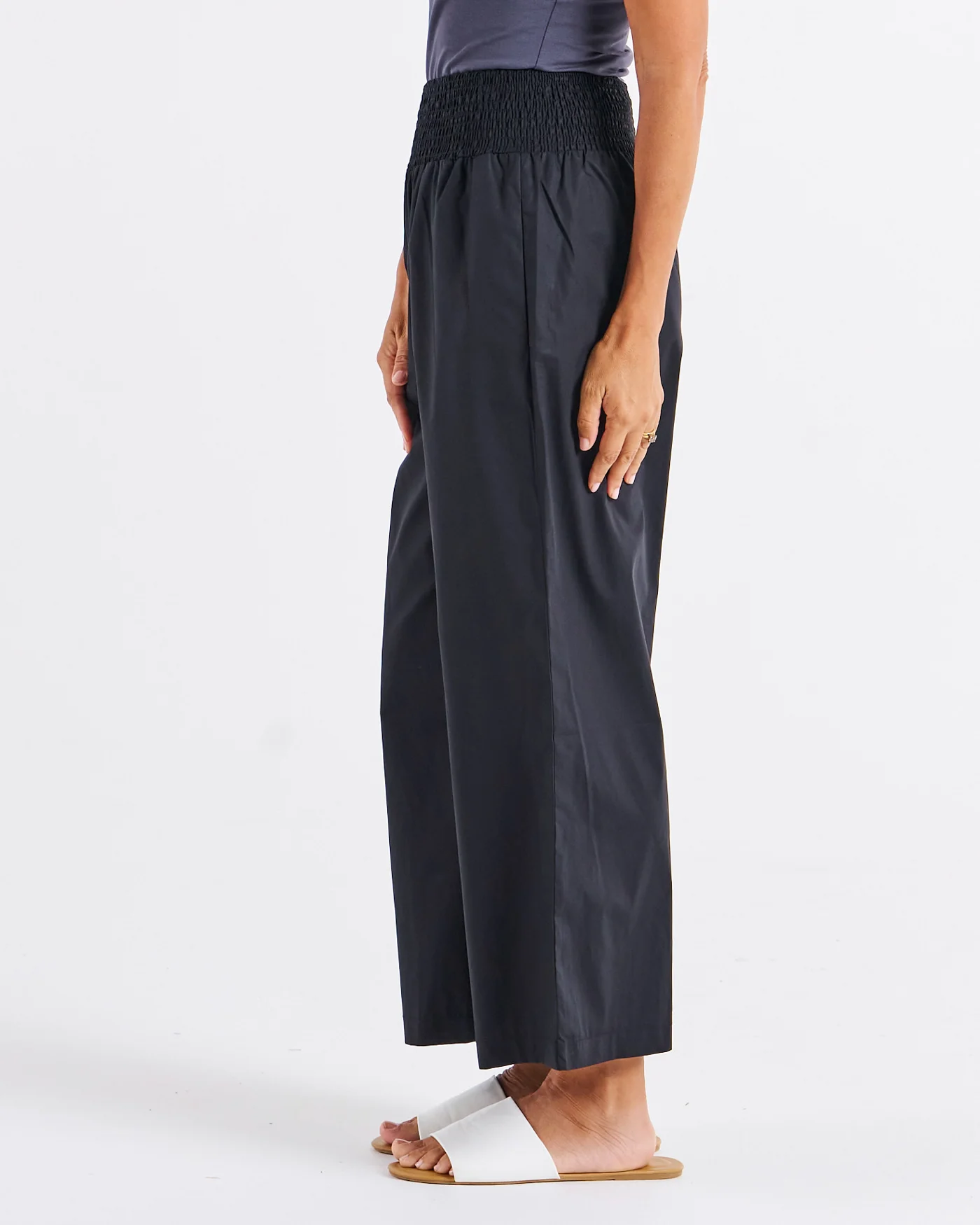 Betty Basics Sevilla Wide Leg Pant Black - Image 3