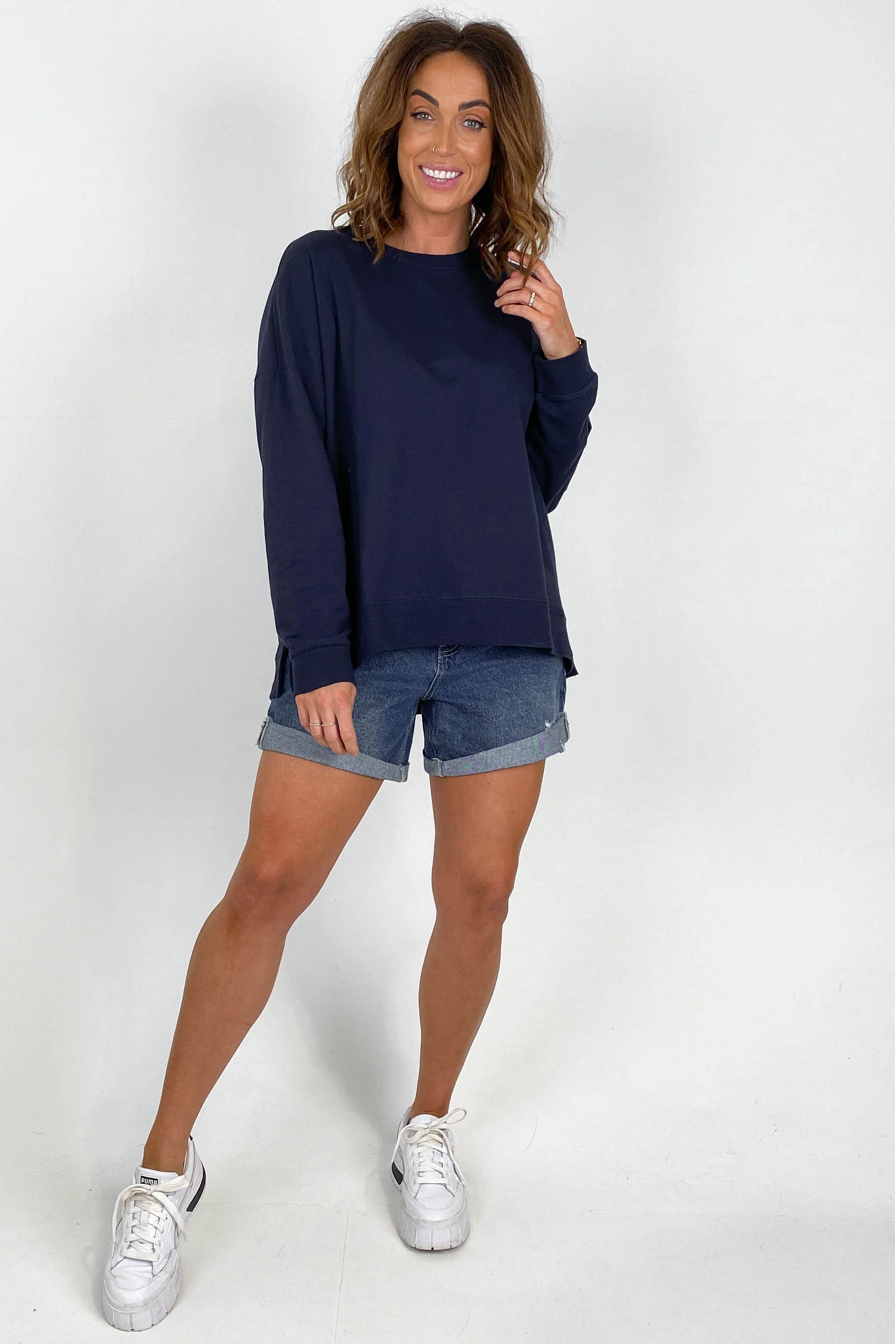 Betty Basics Sienna Sweat Navy - Image 4
