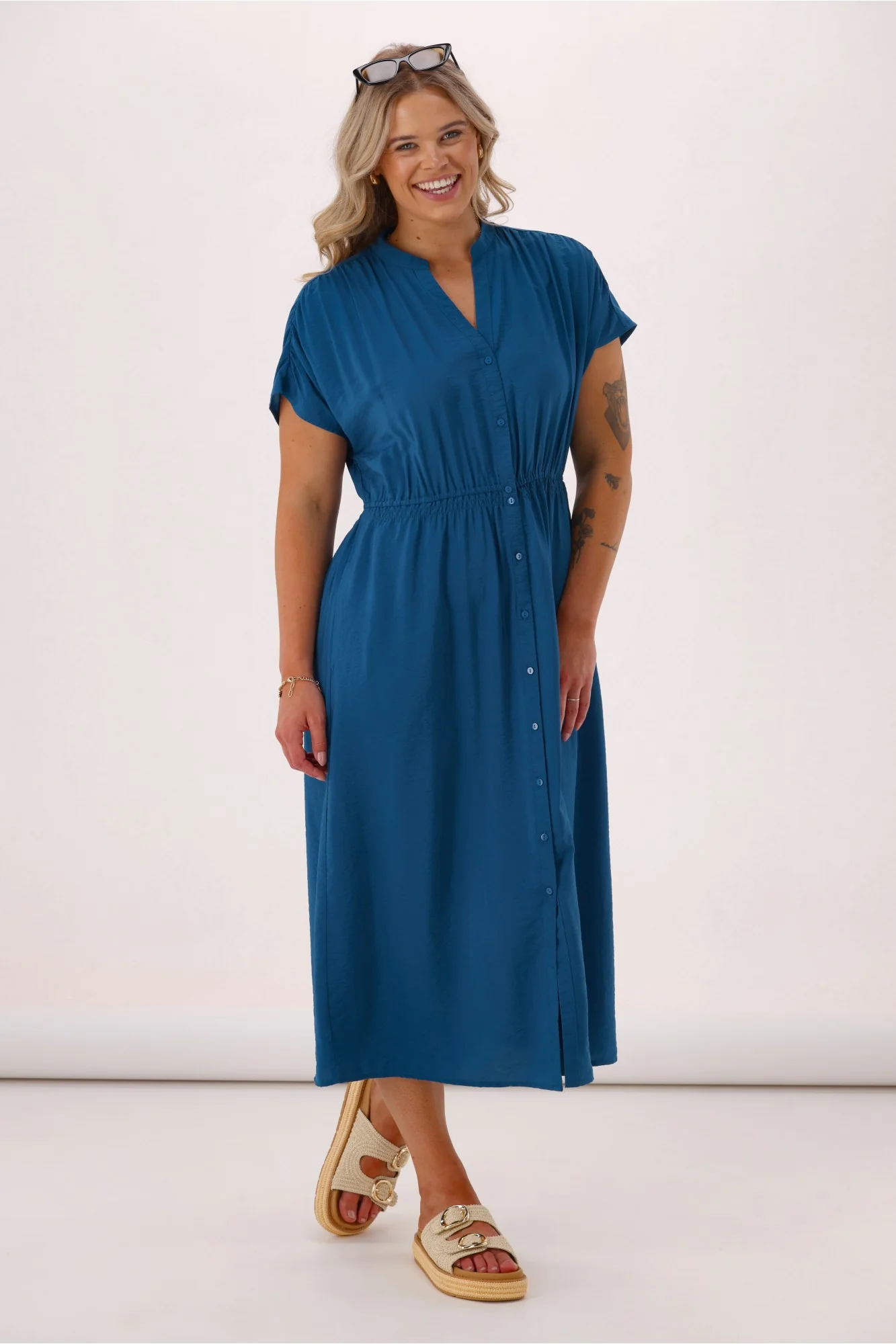 Betty Basics Simone Dress Blue - Image 3